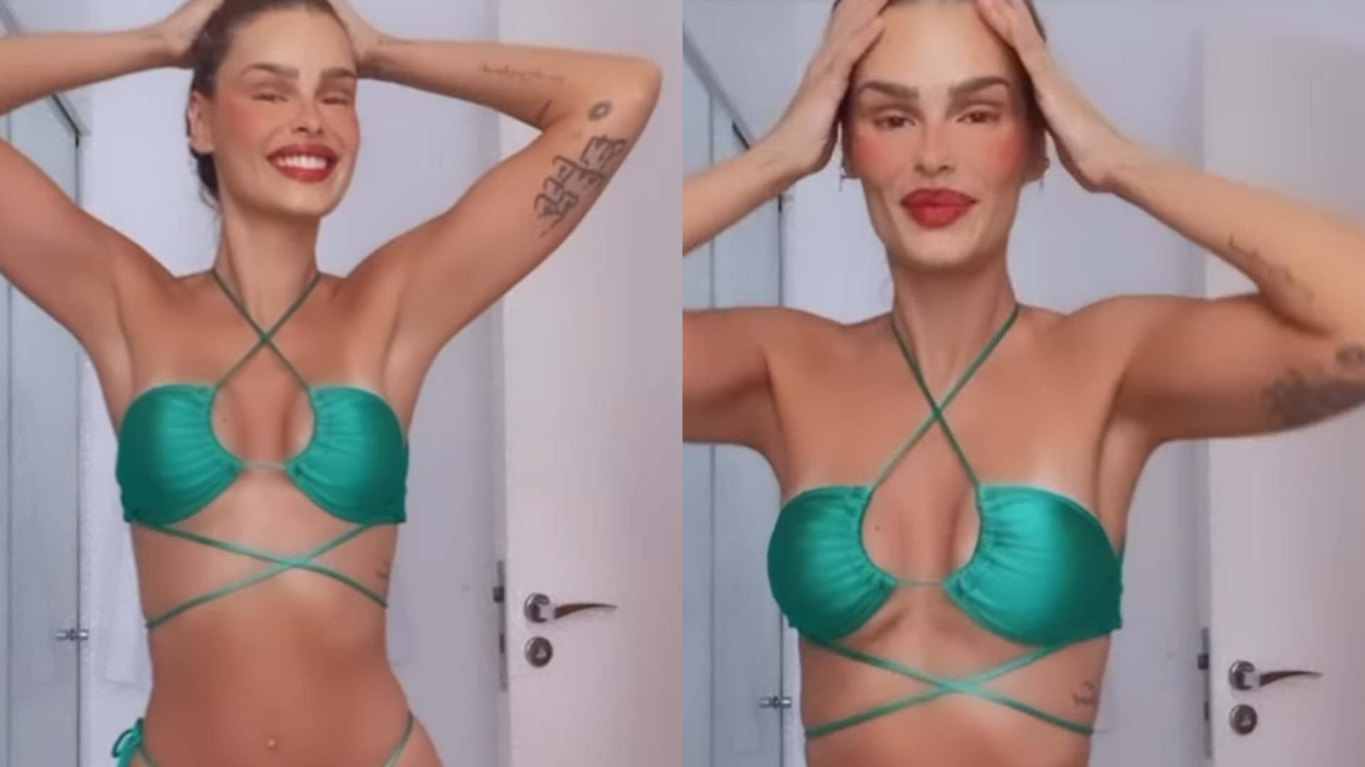 Yasmin Brunet aparece com biquíni absurdo e fãs reparam em detalhe: “Piriquito sequinho”