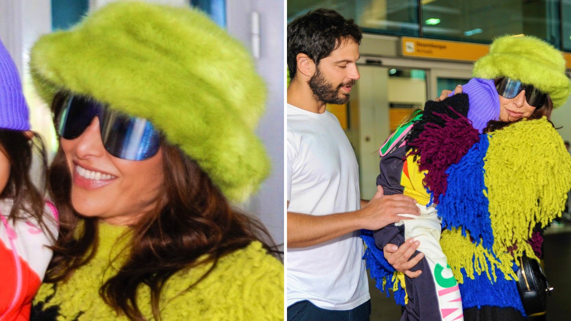 Ela tá enorme! Zoe desembarca no colo de Sabrina Sato com look extravagante