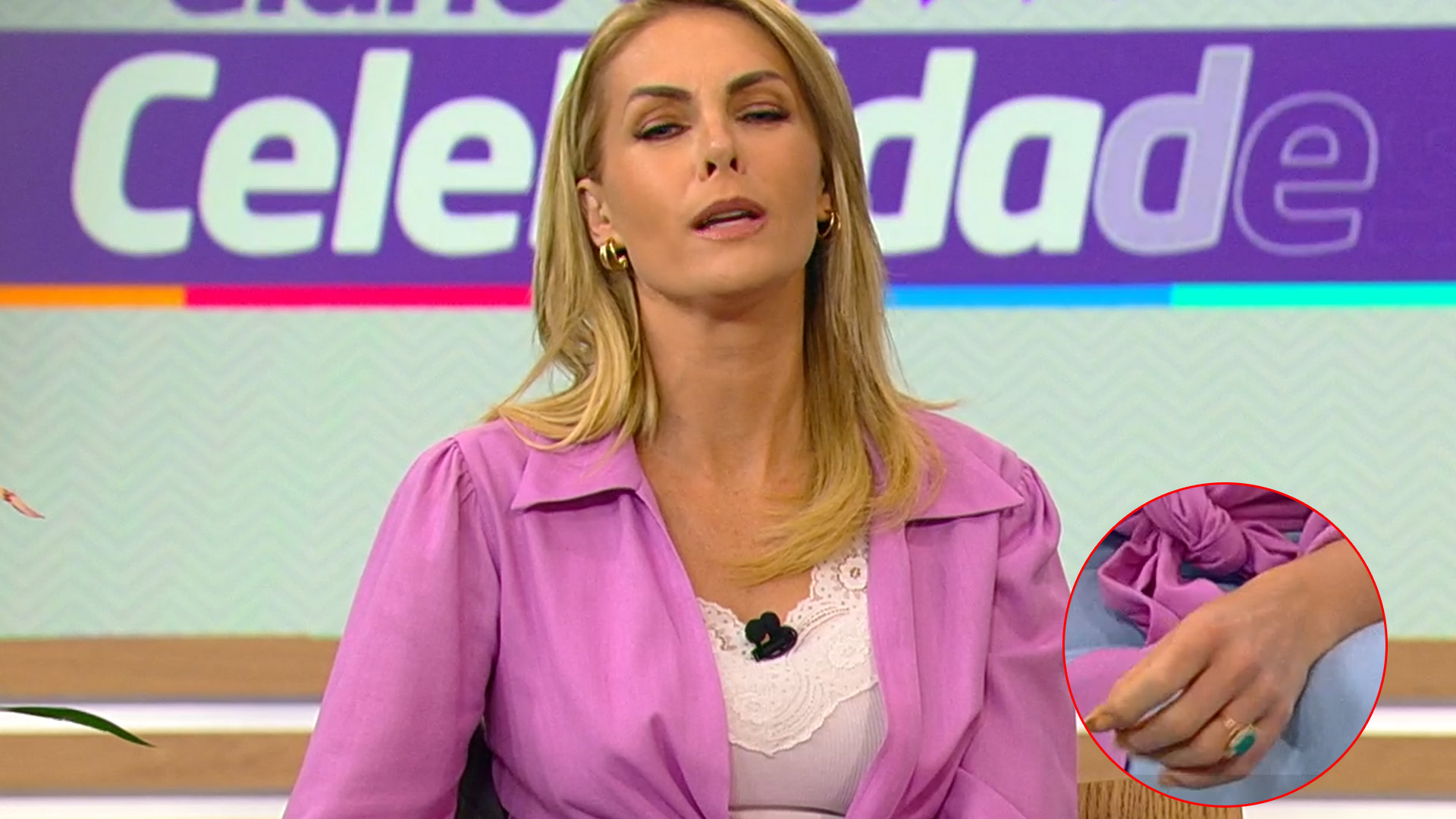 Ana Hickmann aparece sem aliança no ‘Hoje em Dia’ e intriga fãs: “Separou?”