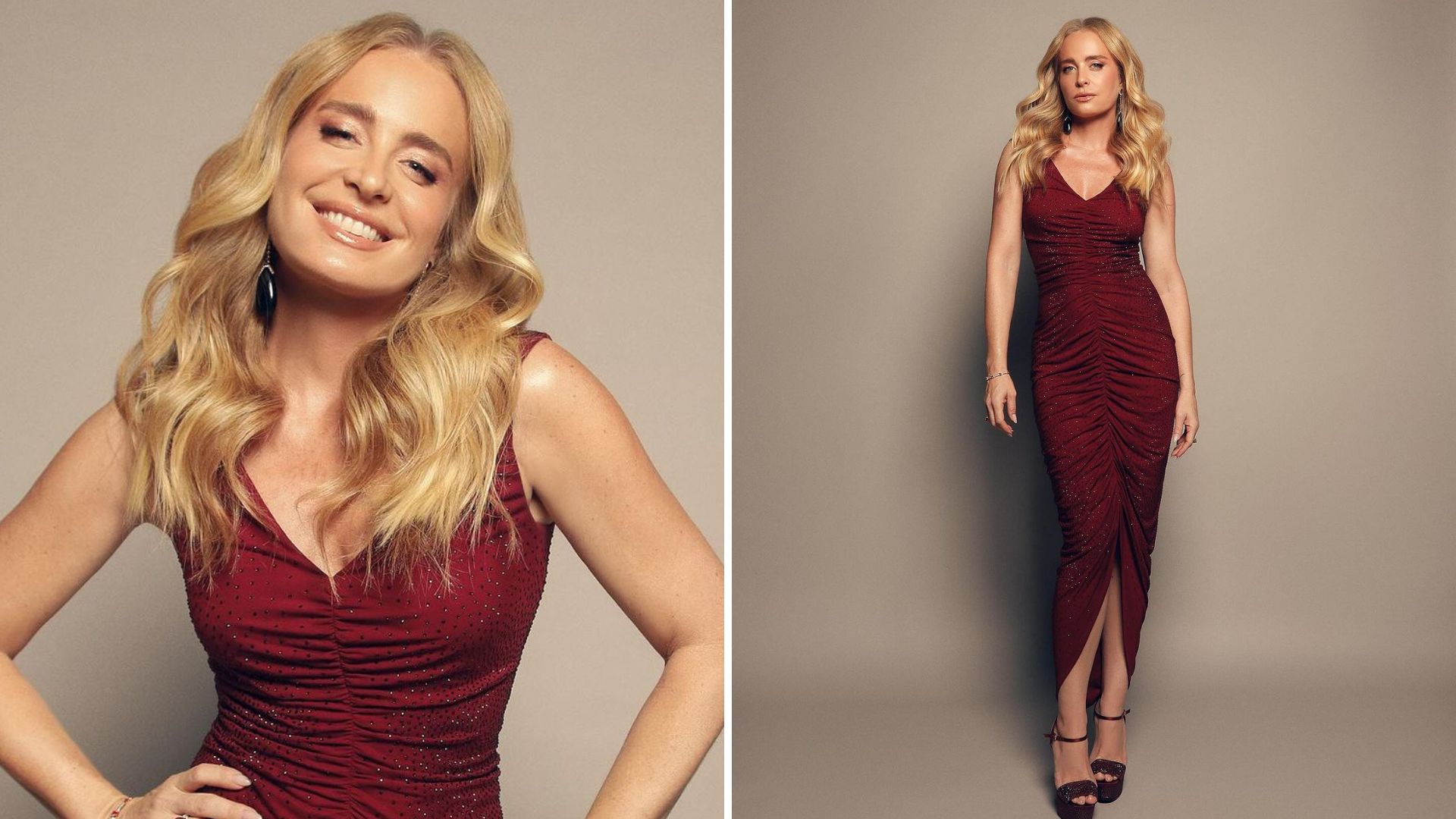 Angélica usa vestido de luxo para homenagem no ‘Domingão’: “Já estou pronta”