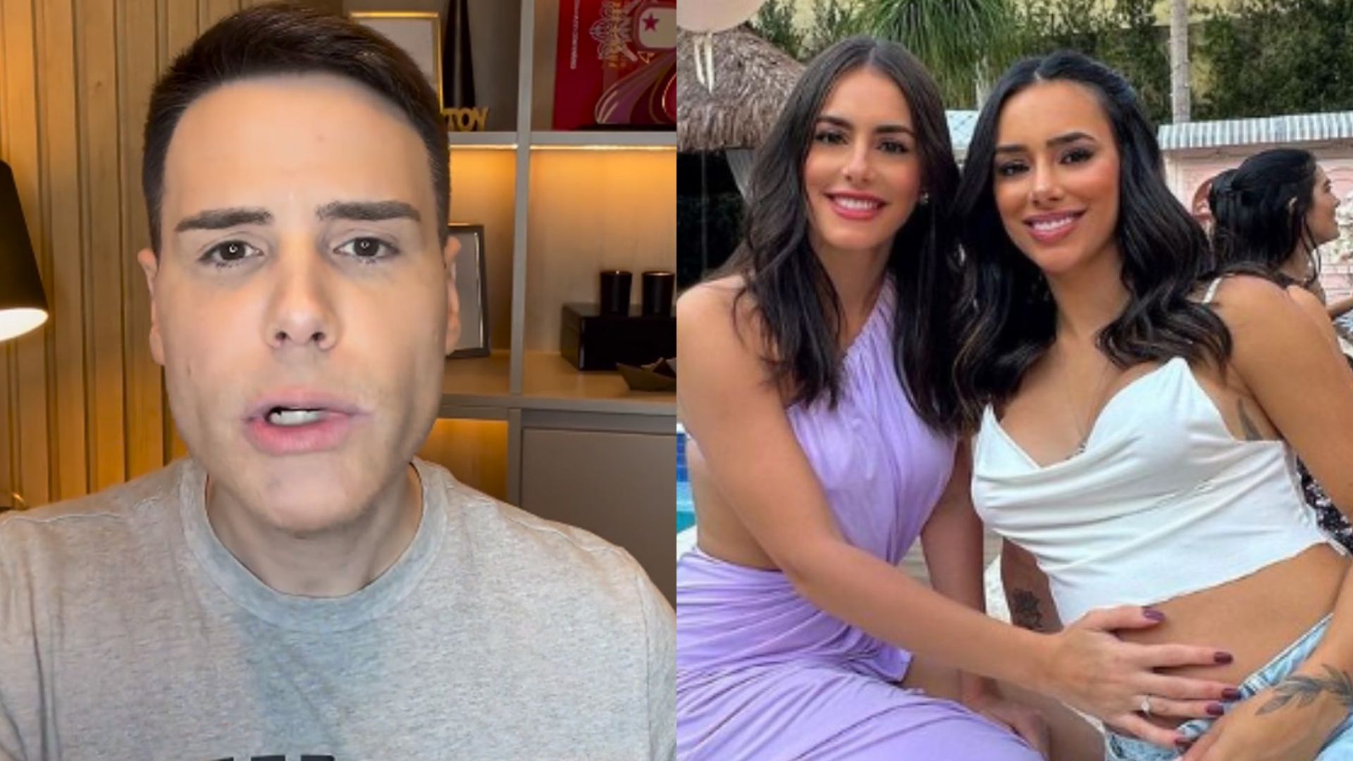 Luiz Bacci é massacrado por irmã de Bruna Biancardi após polêmica: “Se situe”