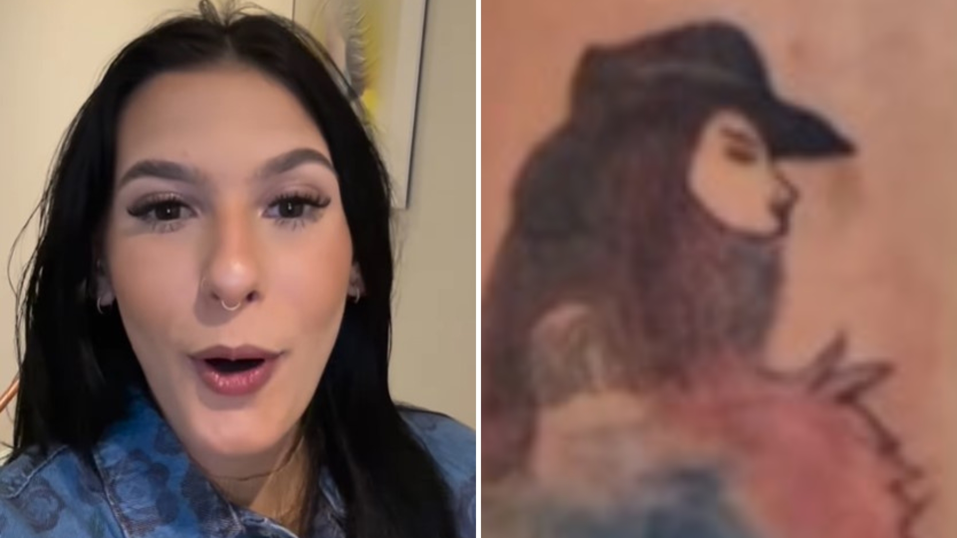 Fã faz tatuagem do rosto de Ana Castela e cantora reage: “Igual”