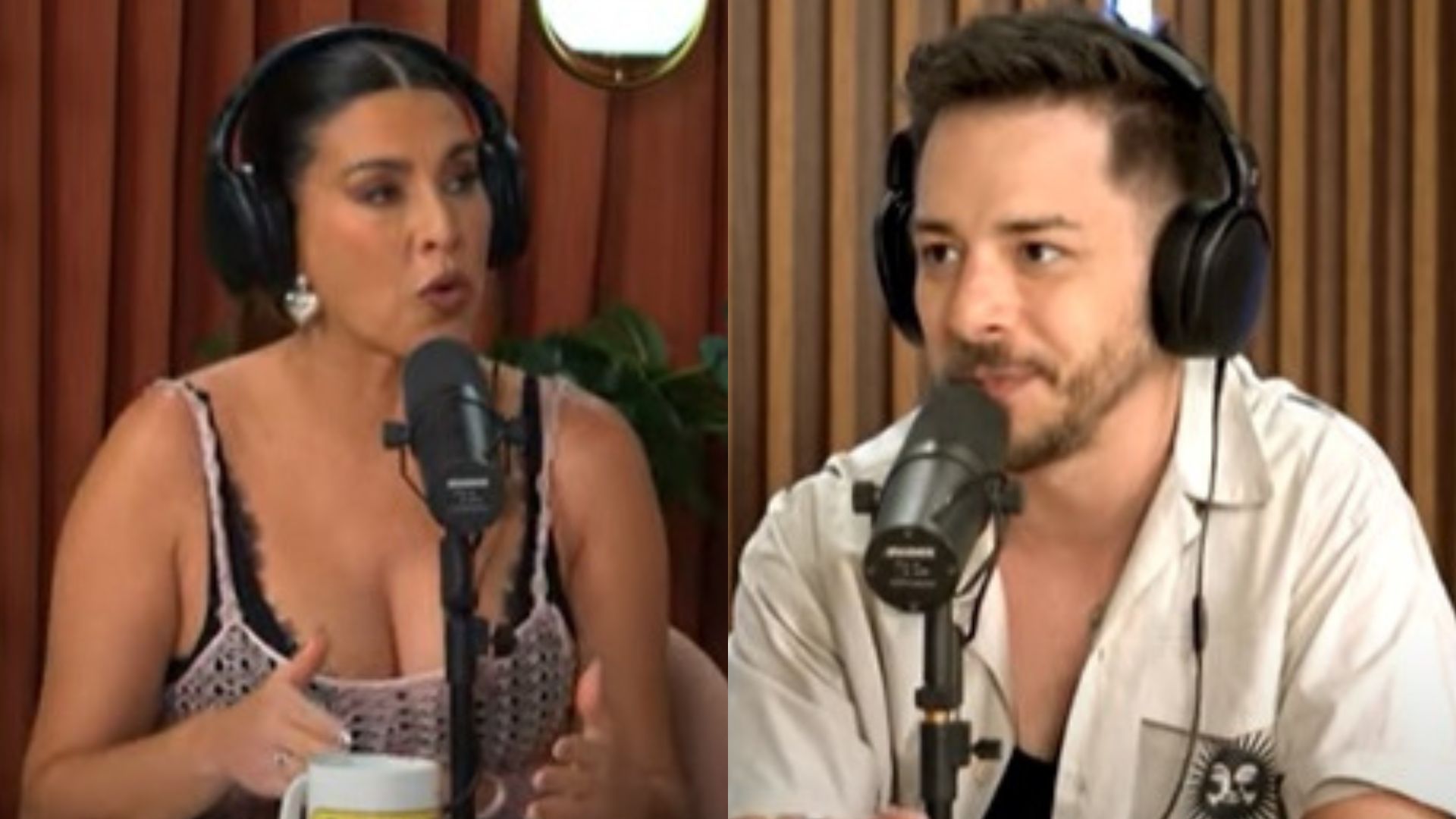 Fernanda Paes Leme constrange Junior Lima ao expor romance: “Beijinhos”