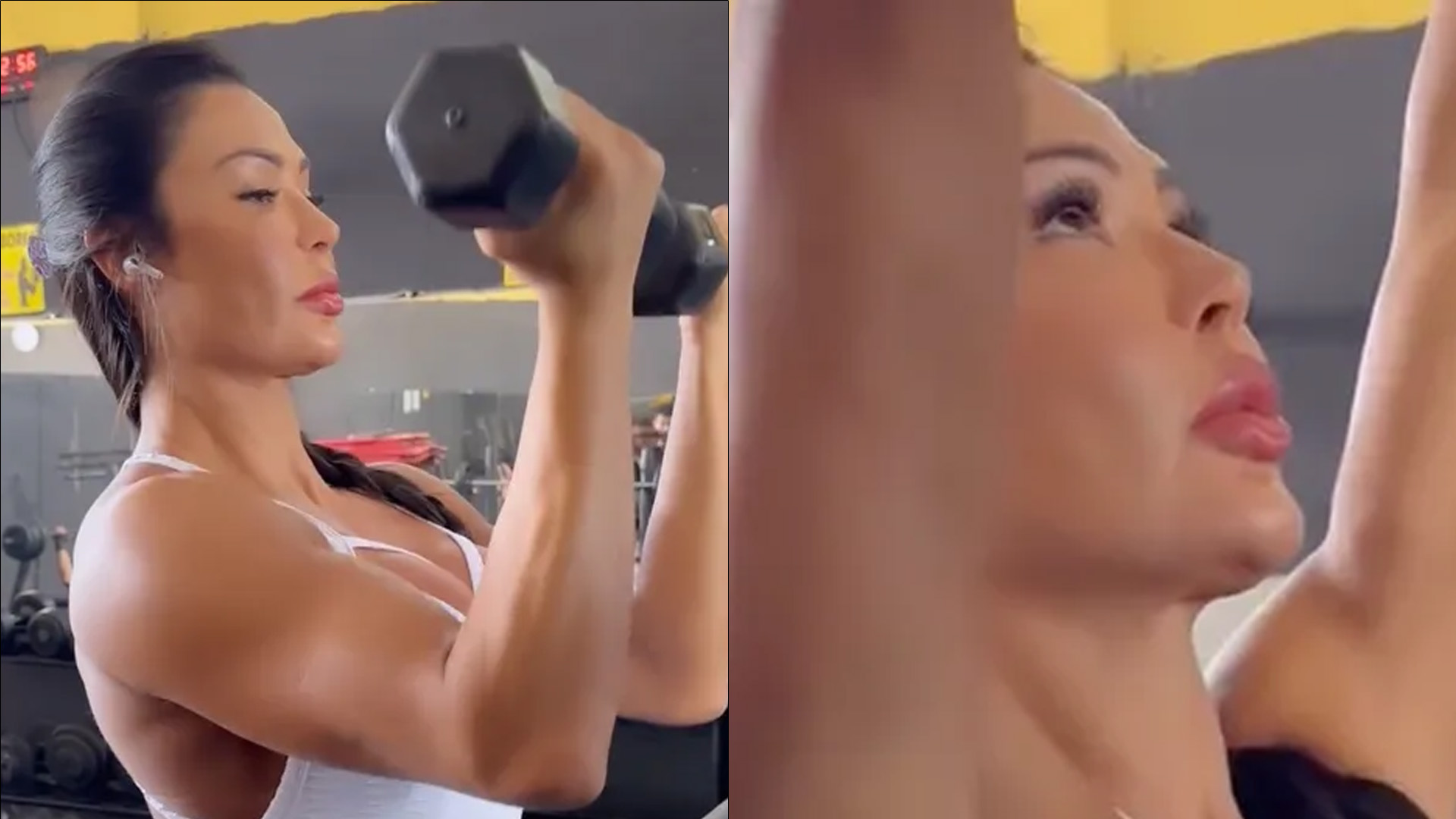 Gracyanne Barbosa ostenta axila ‘sarada’ e provoca: “Admiradores de sovaco”