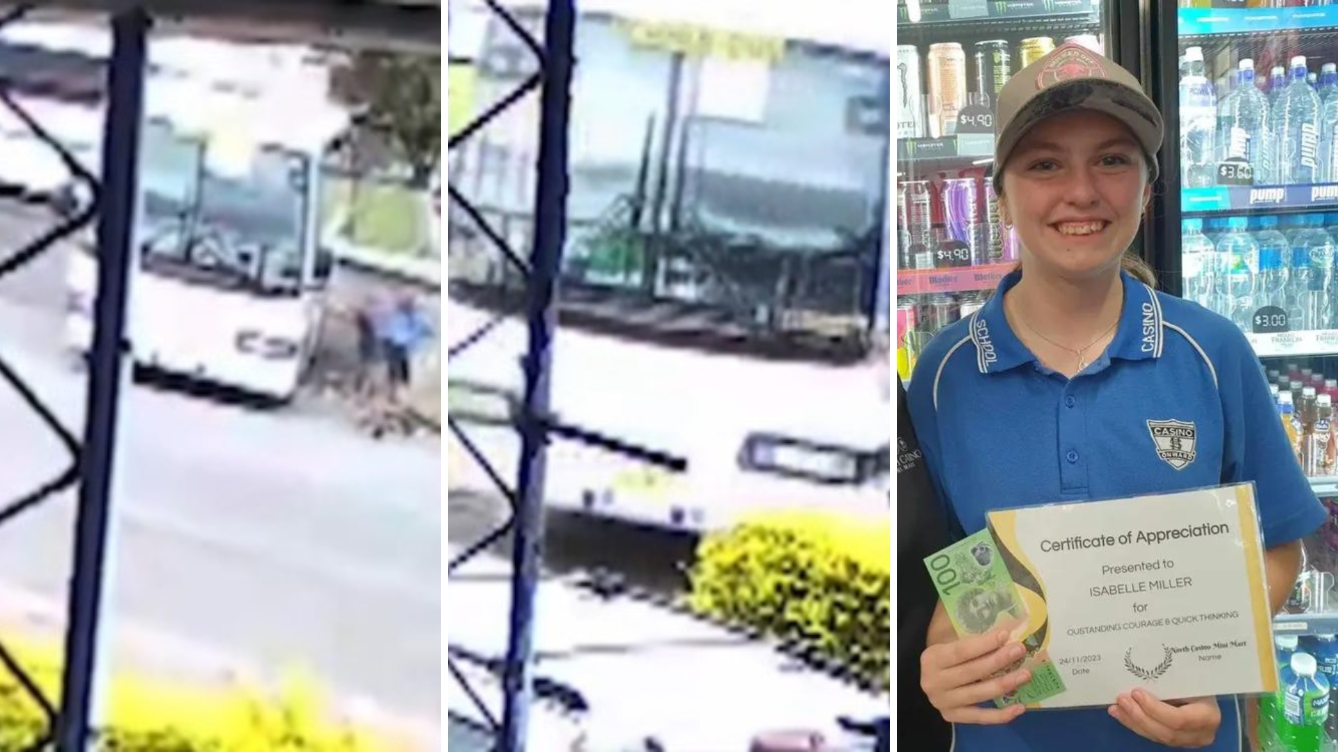 Heroína adolescente impede colisão entre ônibus escolar desgovernado e posto de gasolina: “Explodido”