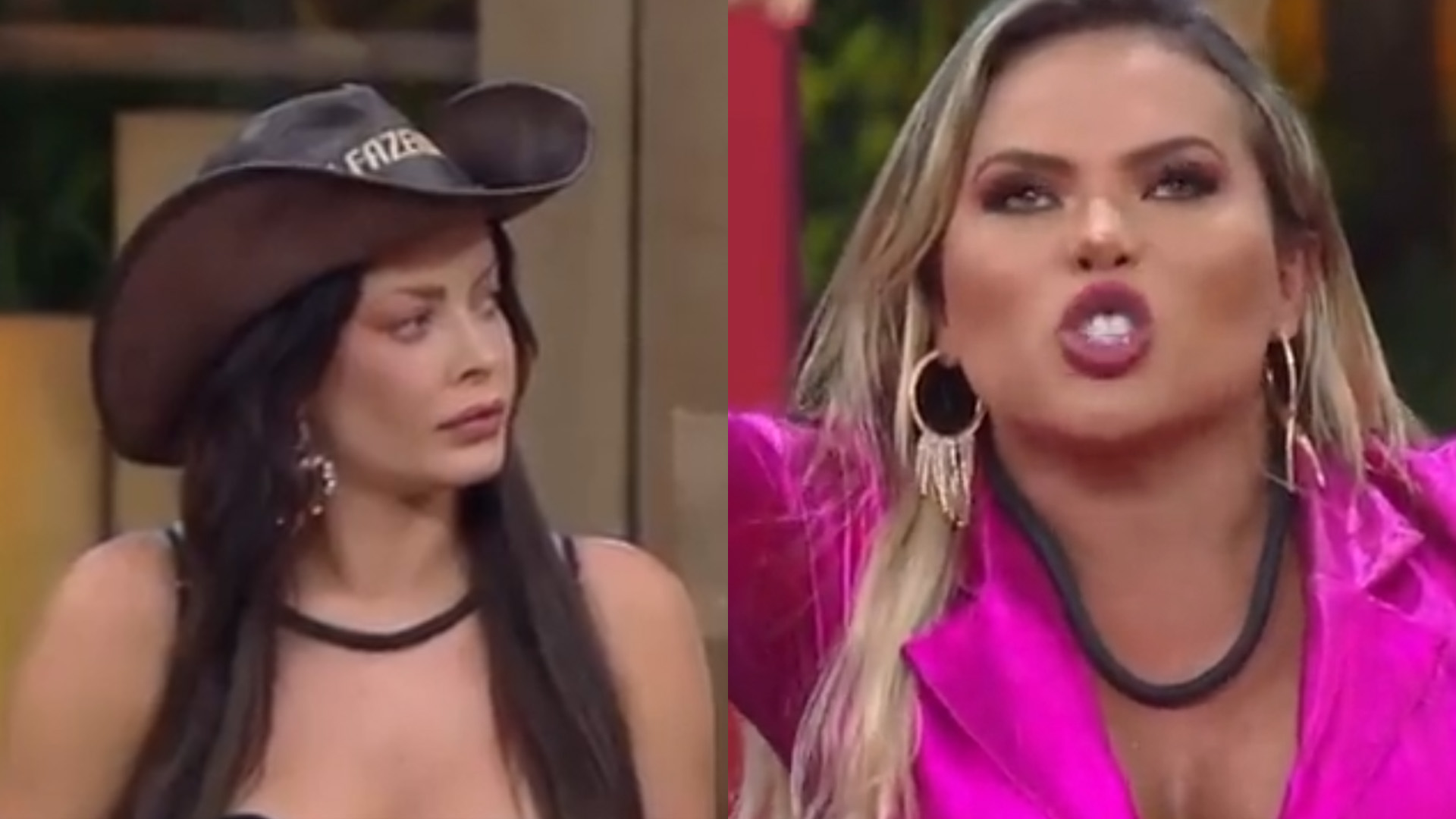 A Fazenda: Kally vira casaca e descasca Lucas e Jaquelline ao vivo: “Cansada”