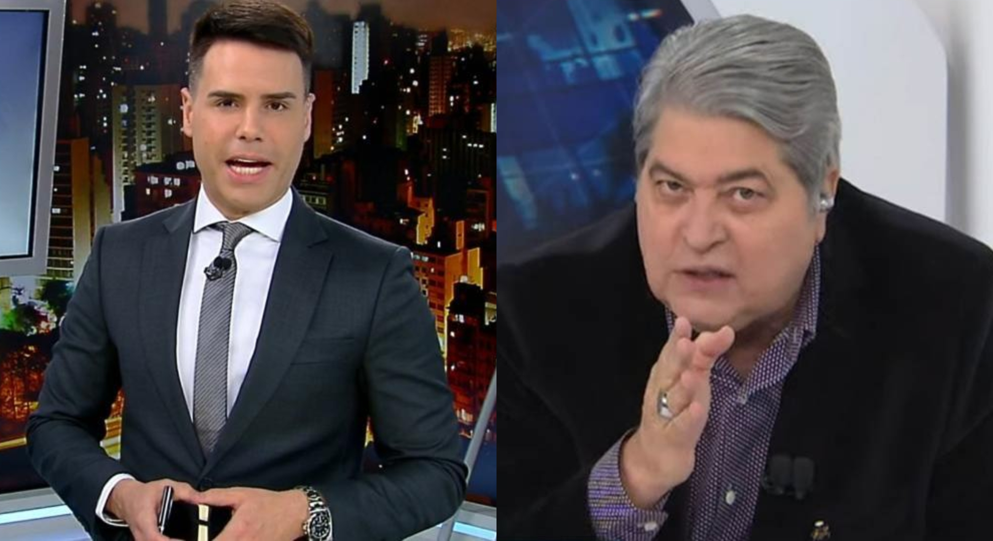 Luiz Bacci ‘surta’ e manda indireta para Datena ao vivo; assista