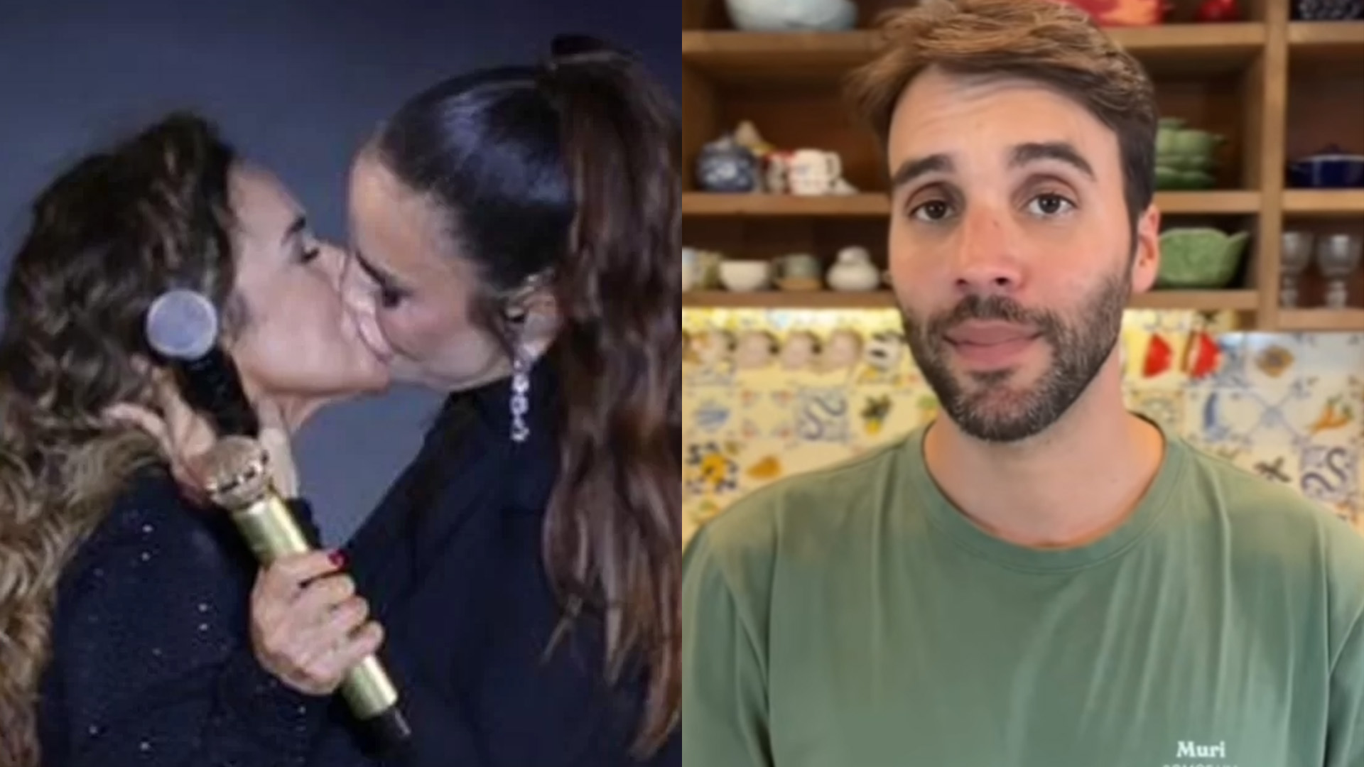 Marido se pronuncia sobre beijo de Ivete Sangalo em Daniela Mercury: “Admiração”