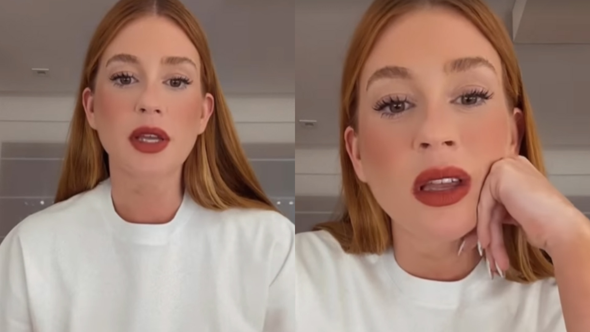 Marina Ruy Barbosa culpa autor por não ter raspado o cabelo em novela: “Mudou”