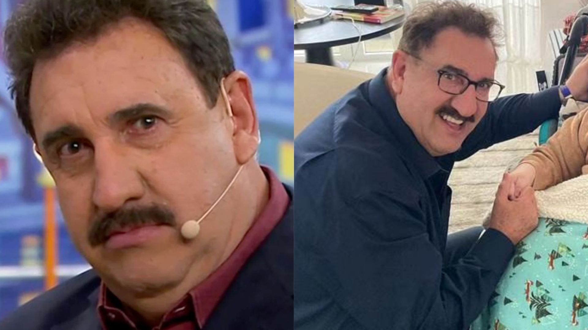 Ratinho publica foto rara com o neto e se declara: “Morrendo de saudades”