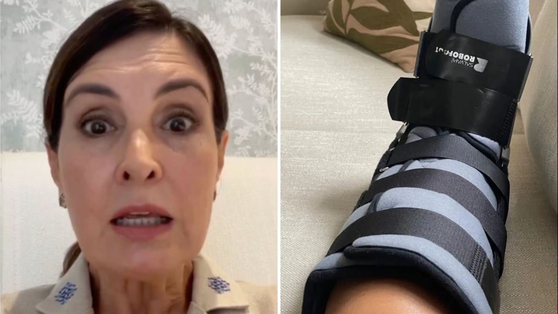Susto! Fátima Bernardes quebra o pé às vésperas de estreia na Globo: “Pirueta mal feita”