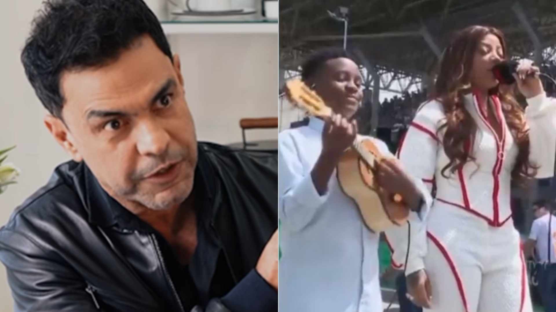 Zezé di Camargo alfineta Ludmilla após polêmica com o Hino Nacional: “Não chamaram”
