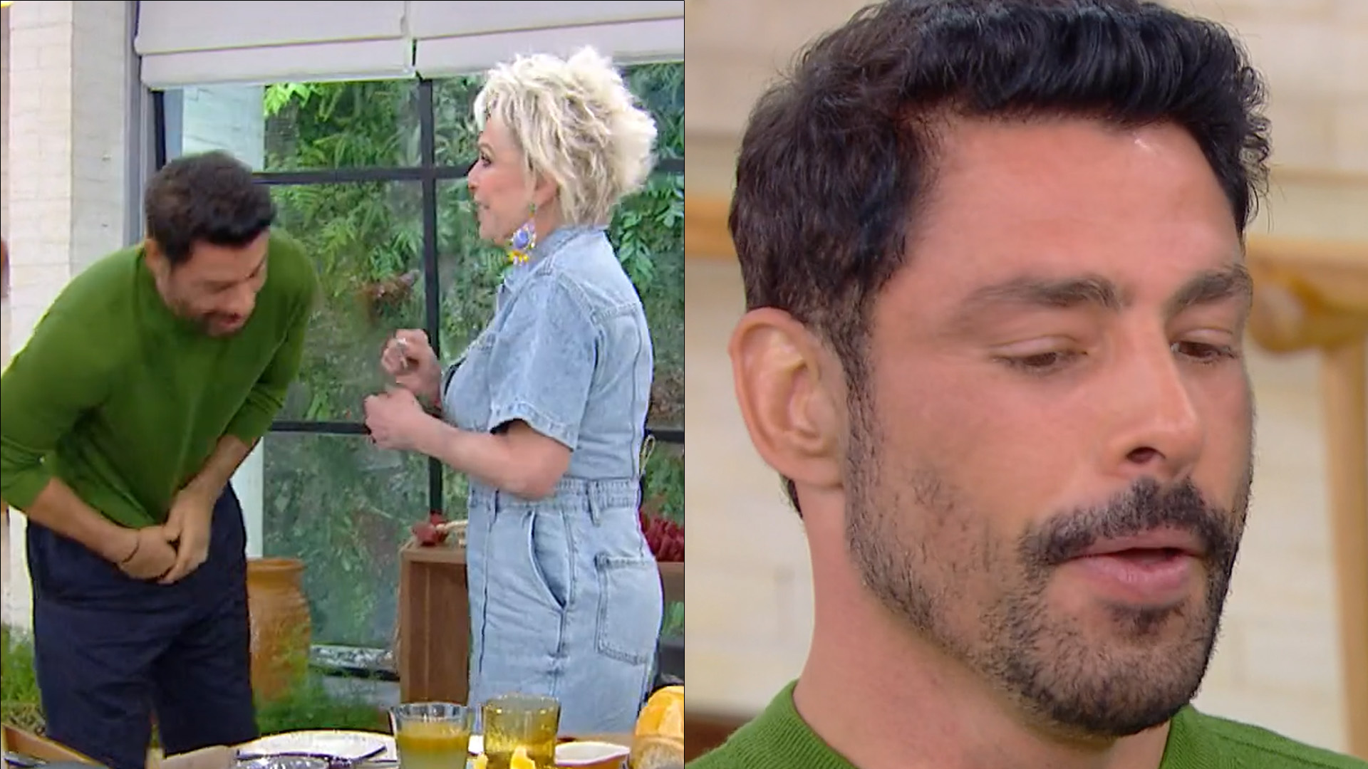 Ana Maria Braga passa mão onde não devia e constrange Cauã Reymond: “Não!”