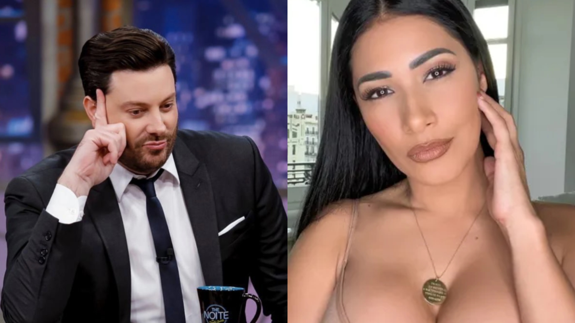 Ele não para! Simaria quase mostra demais e Danilo Gentili investe: “Adoraria”