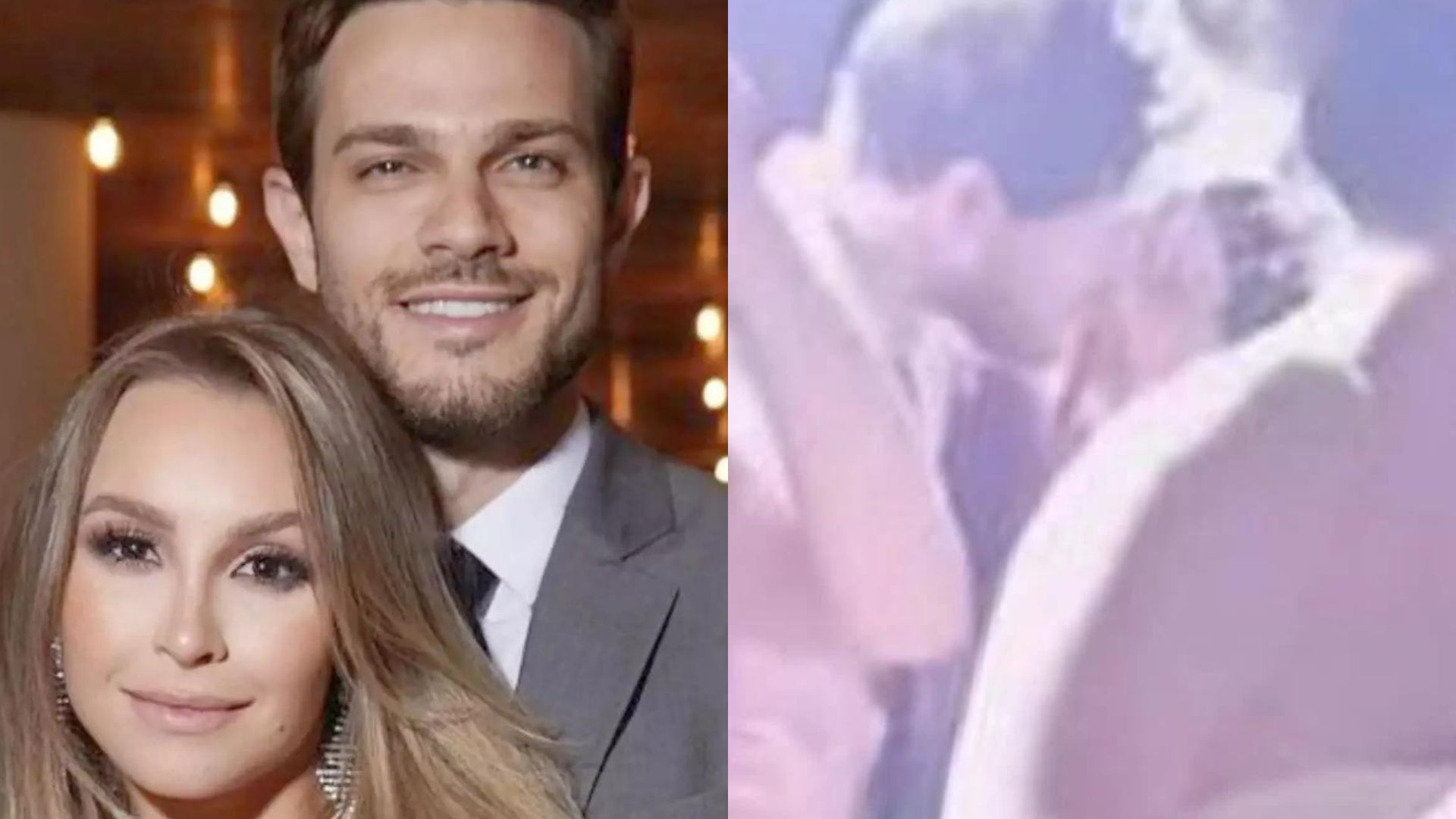 A fila andou? Ex-noivo de Carla Diaz é flagrado aos beijos com outra