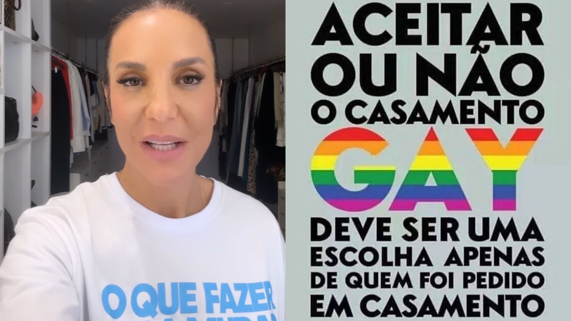 Ivete Sangalo se revolta com projeto de lei que proíbe casamento homoafetivo: “Ódio”