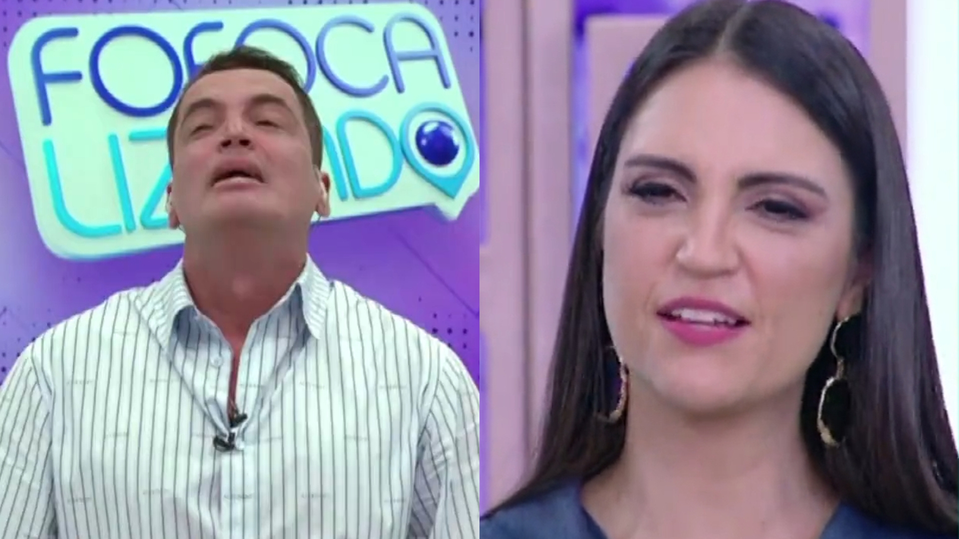 Leo Dias chora muito em despedida de Chris Flores do Fofocalizando: “Não nos abandone”