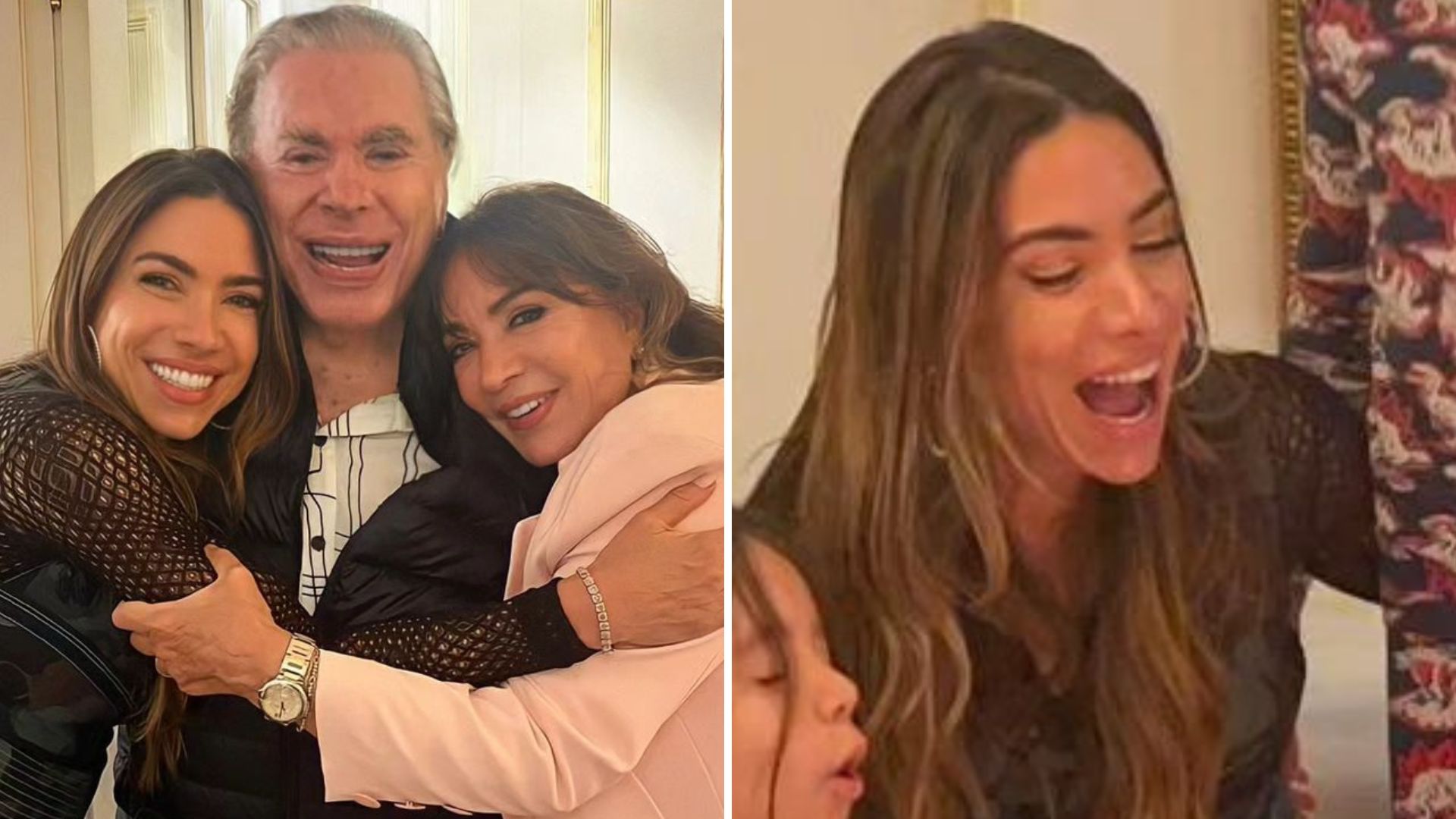 Patrícia Abravanel reúne família para comemorar 46º aniversário: “Celebrando”