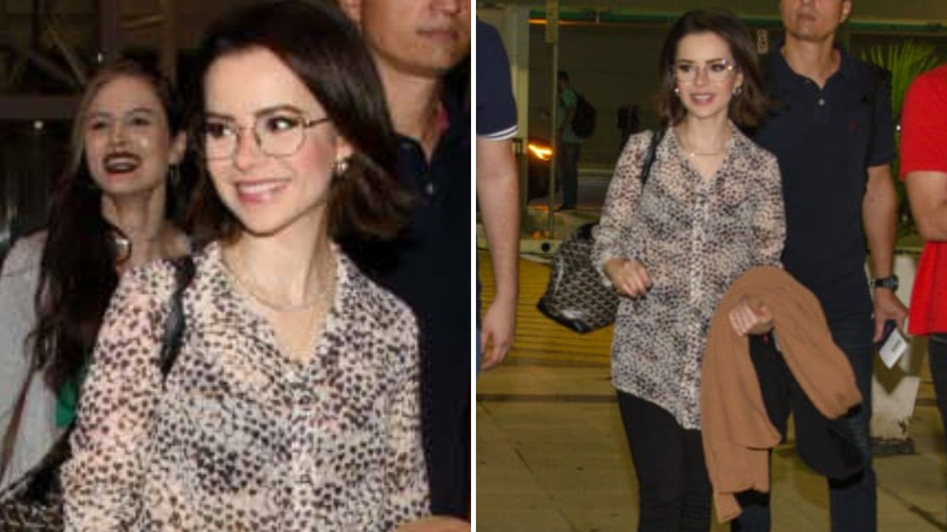 Solteríssima, Sandy exala beleza ao lado dos pais ao embarcar para viagem internacional