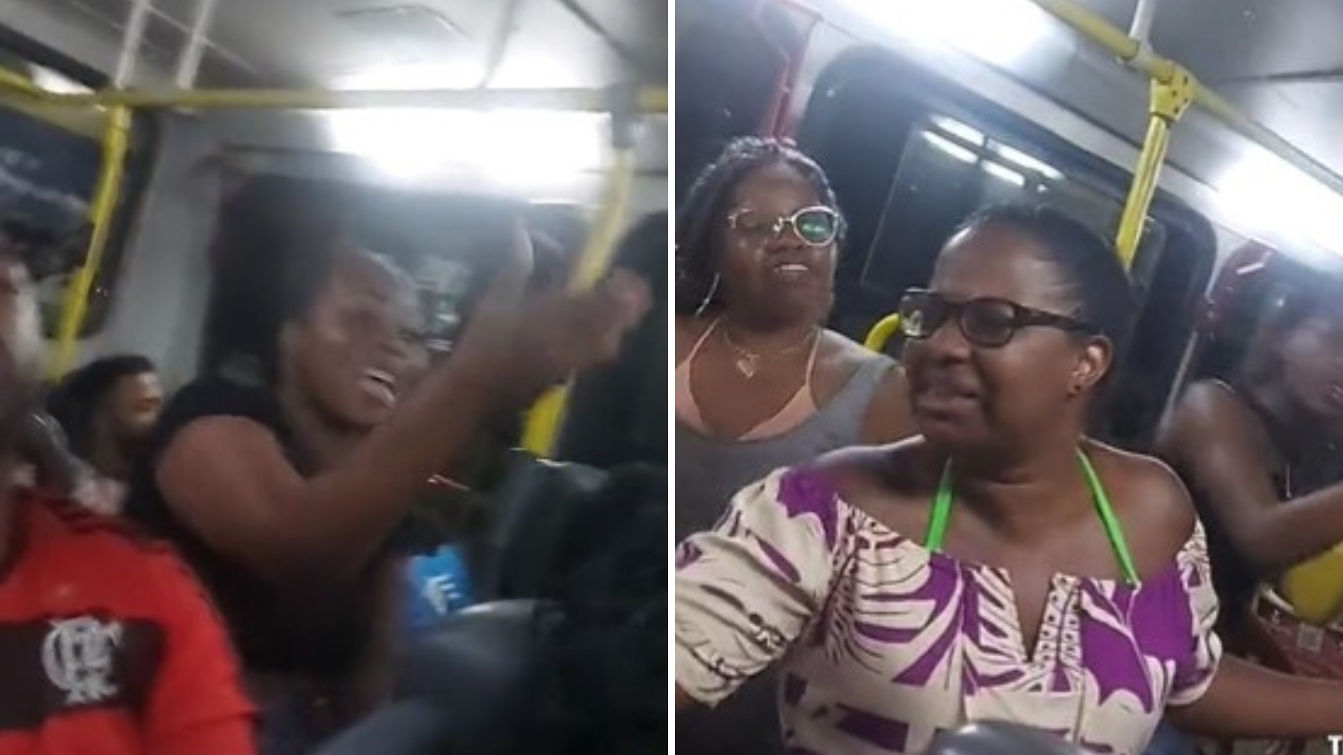 Viagem de ônibus vira baile funk com duelo entre ‘amantes e fiéis’: “Performance”