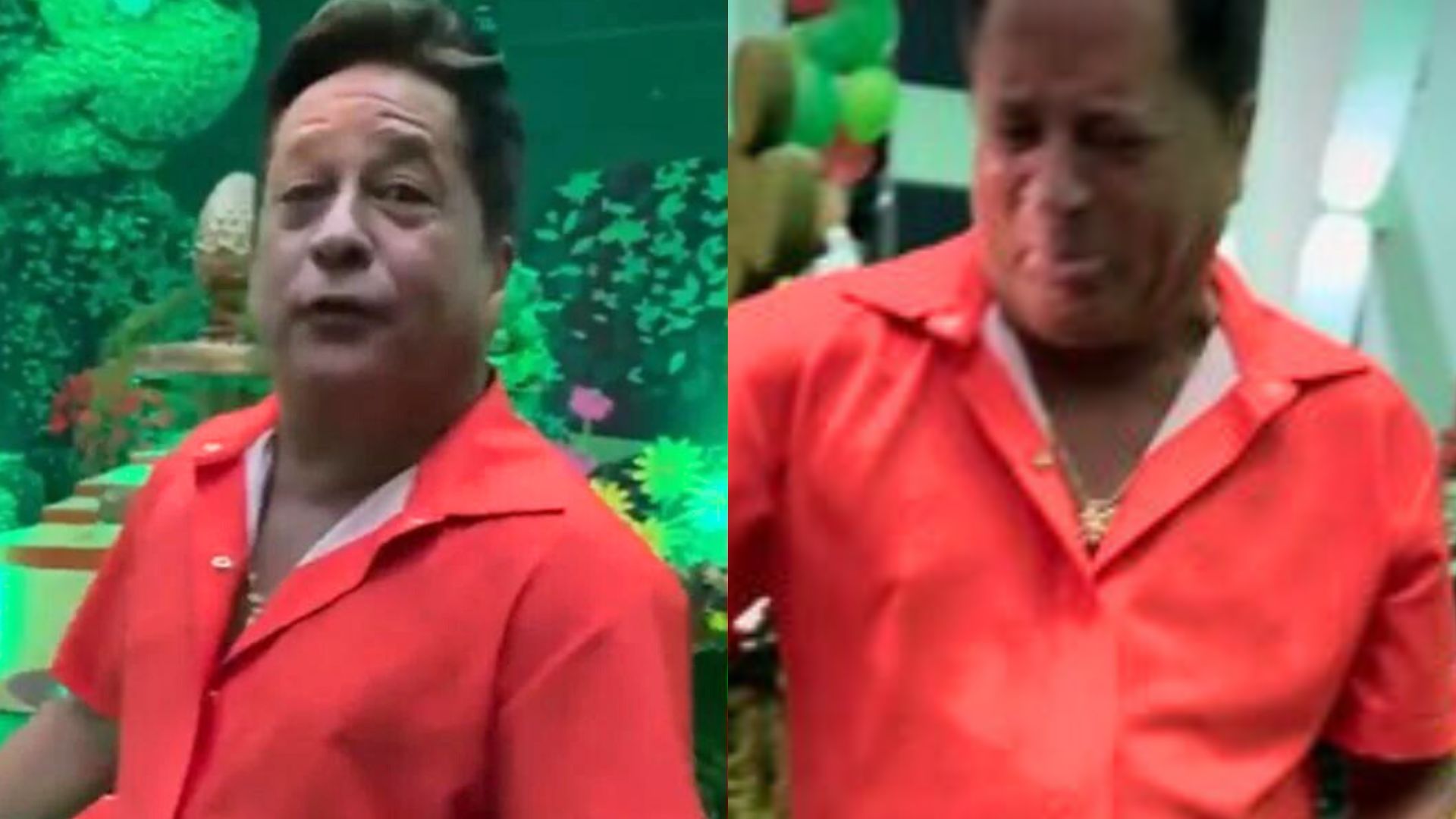 Leonardo não encontra nada para comer em aniversário da neta: “Só tem flor”