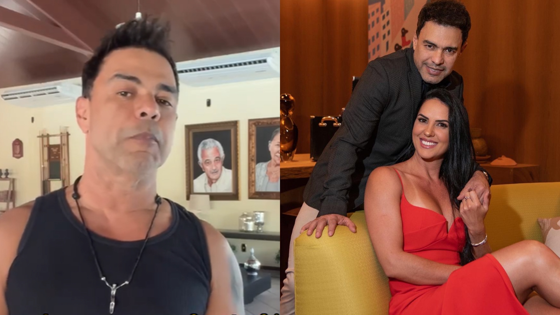 Zezé di Camargo defende Graciele após perfil falso para atacar Zilu e Wanessa vazar