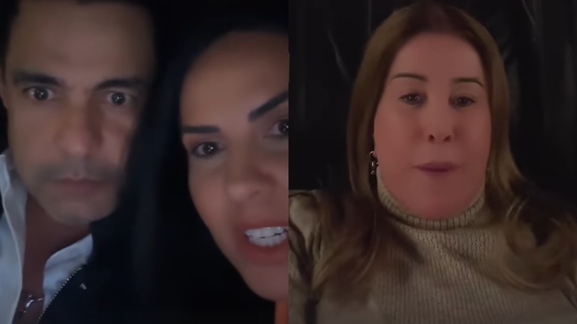 Zezé di Camargo e noiva trombam com Zilu Godói em sala de cinema: “Um susto”