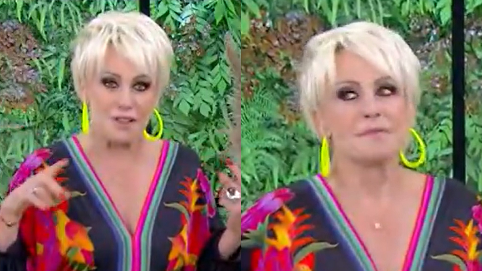 Ana Maria Braga comete gafe, toma esporro da produção e corrige: “Viu, gente?”