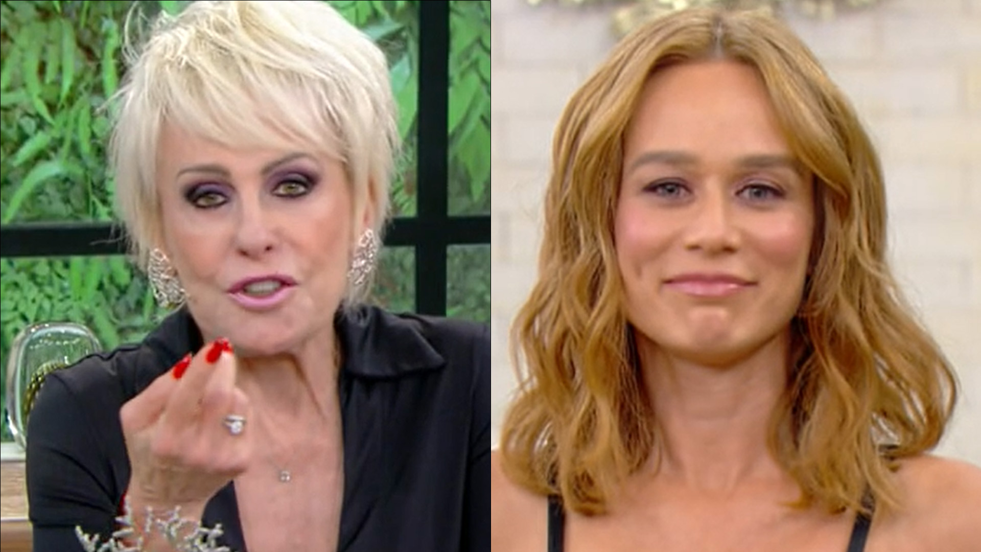 Ao vivo, Ana Maria Braga constrange Mariana Ximenes por decotão turbinado: “É natural?”