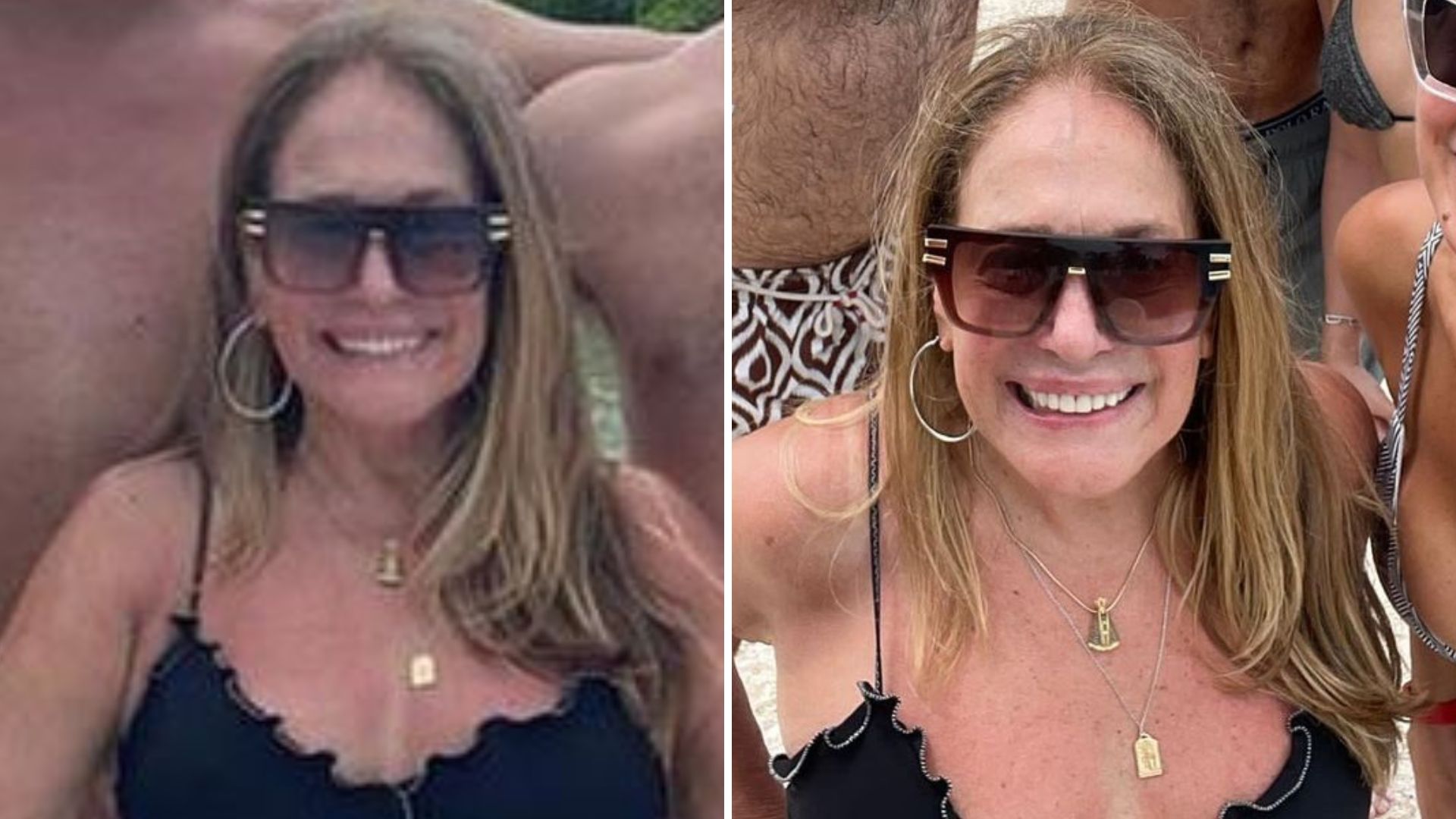 Aos 81 anos, Susana Vieira posa de maiô cavadinho ao lado dos netos crescidos: “Jovial”