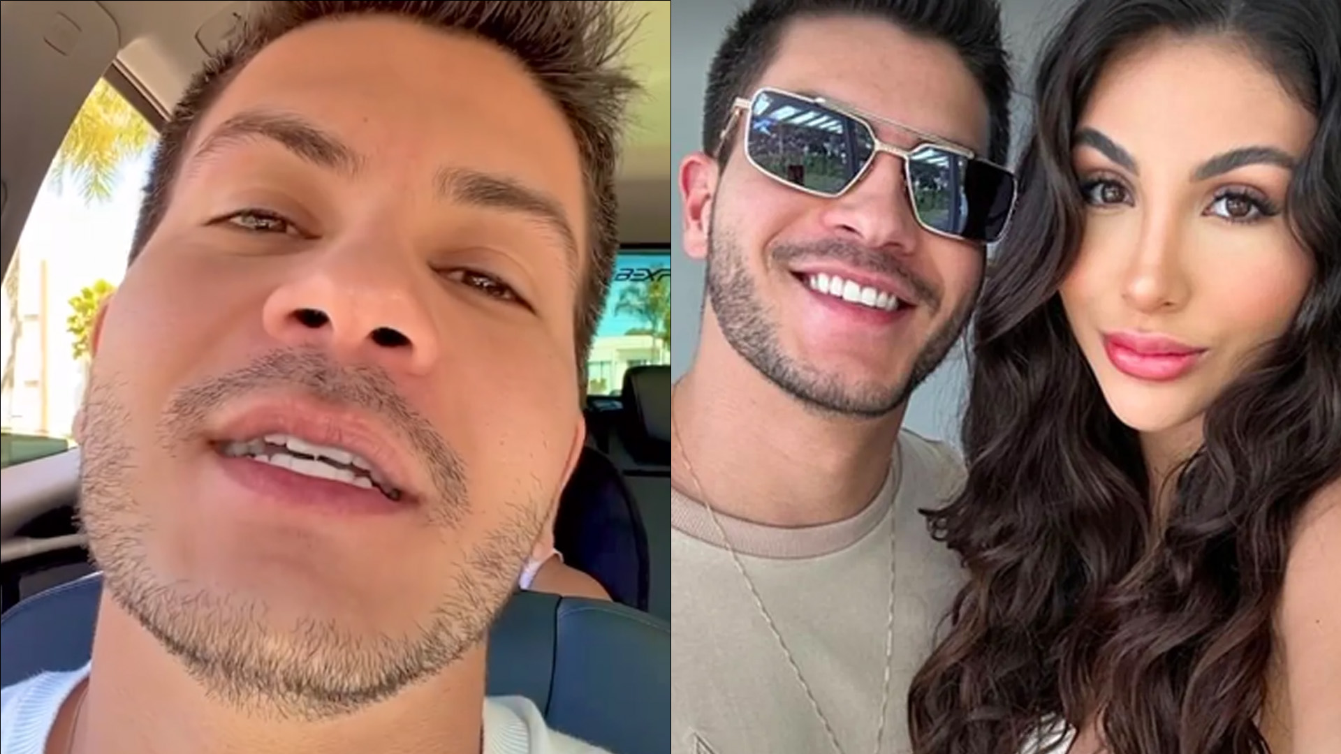 Arthur Aguiar e Jheny Santucci escolheram nome do filho em chamada de vídeo: “Duas horas”