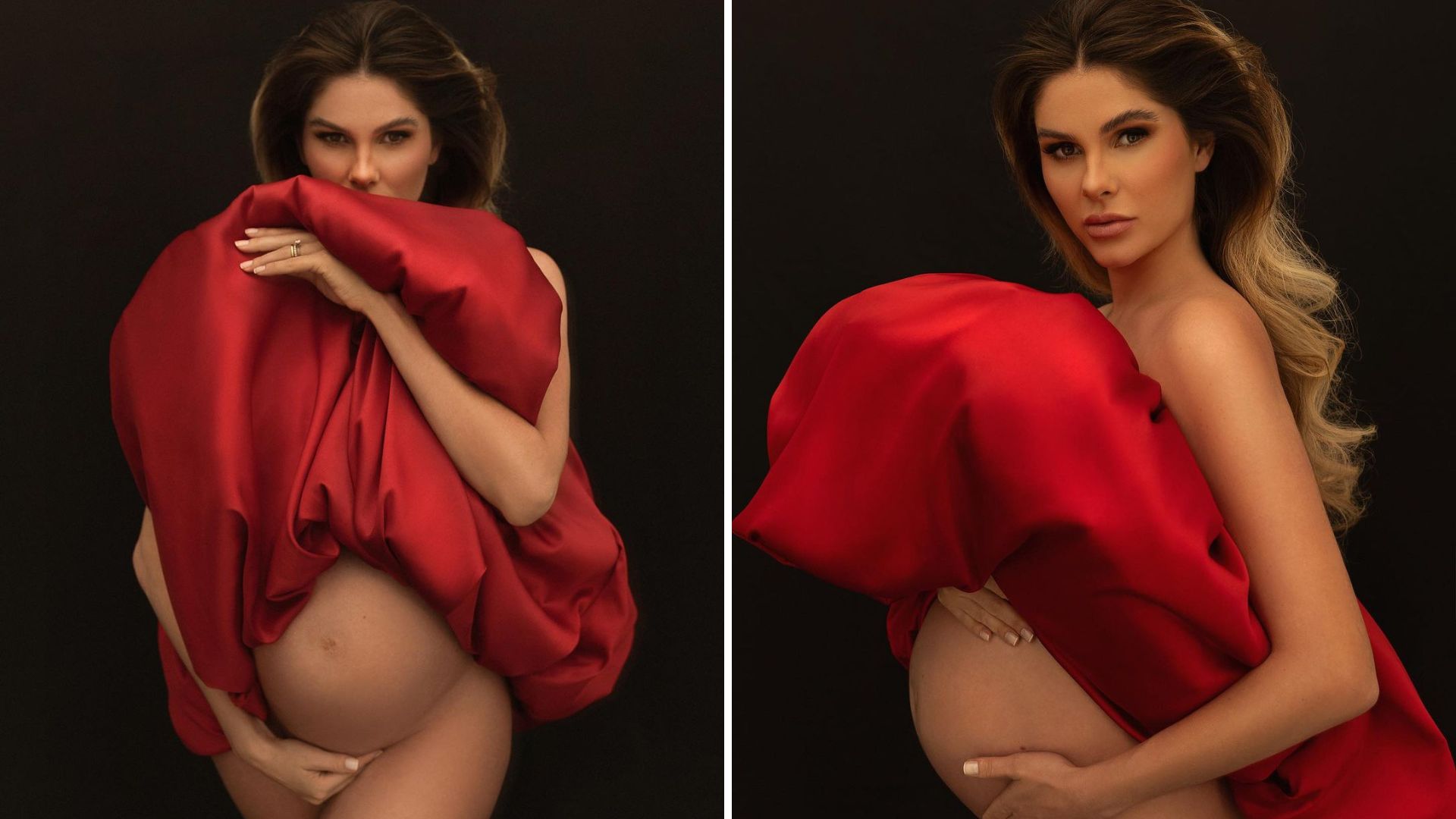 Bárbara Evans, grávida de gêmeos, exibe seu barrigão em ensaio: “Apaixonada”