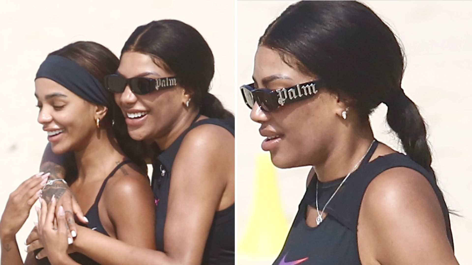 Pegou fogo! Ludmilla e Brunna Gonçalves são flagradas trocando carinhos em praia no Rio