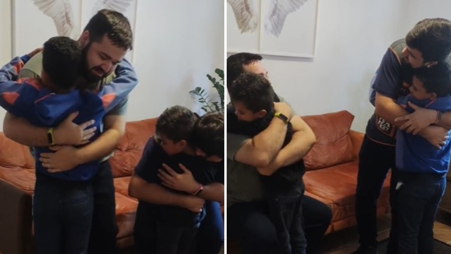 Casal adota irmãos e filma encontro emocionante: “Nosso tesouro”