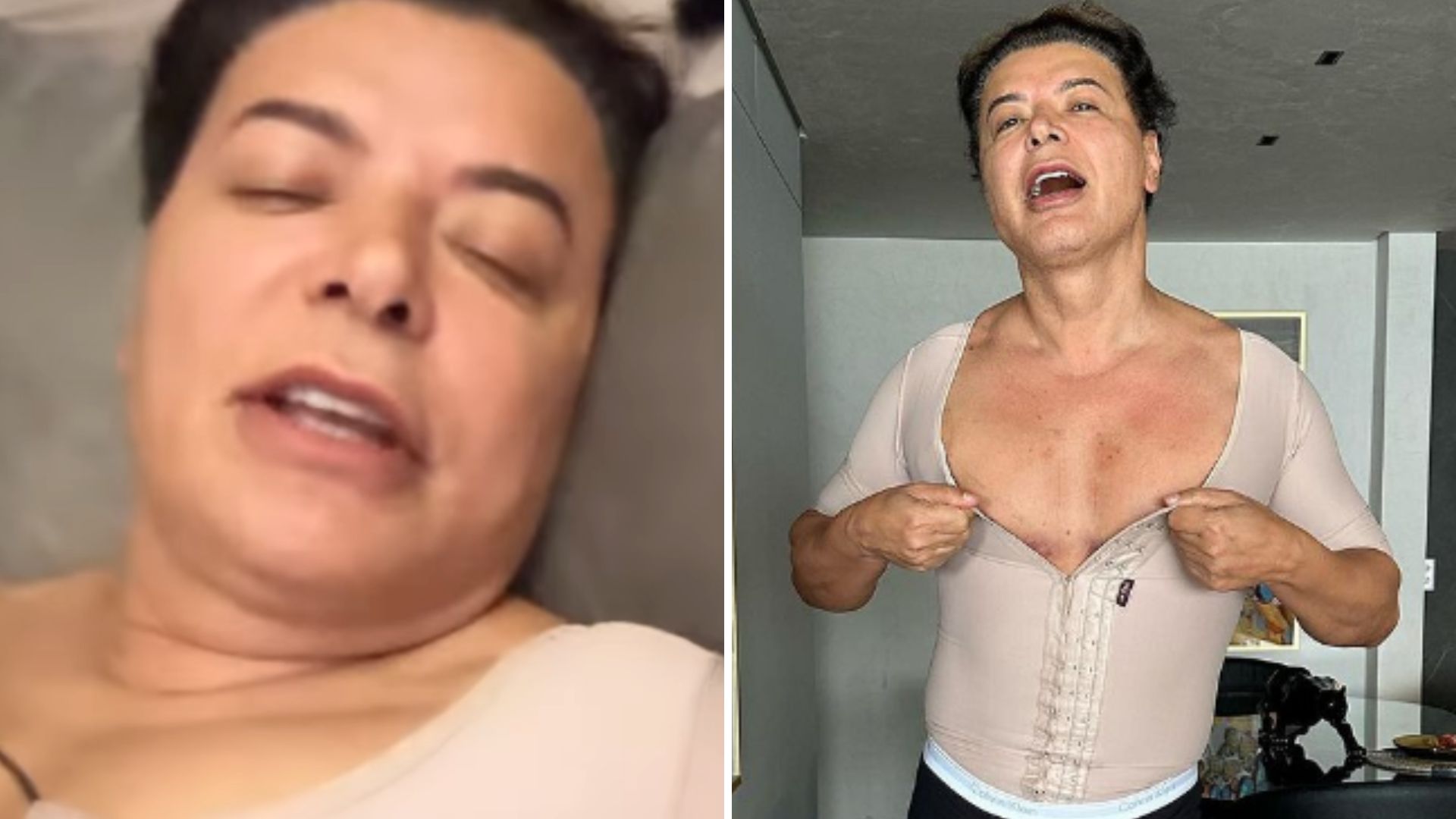 David Brazil fica acordado e em pé durante cirurgia delicada: “Morrendo de medo”