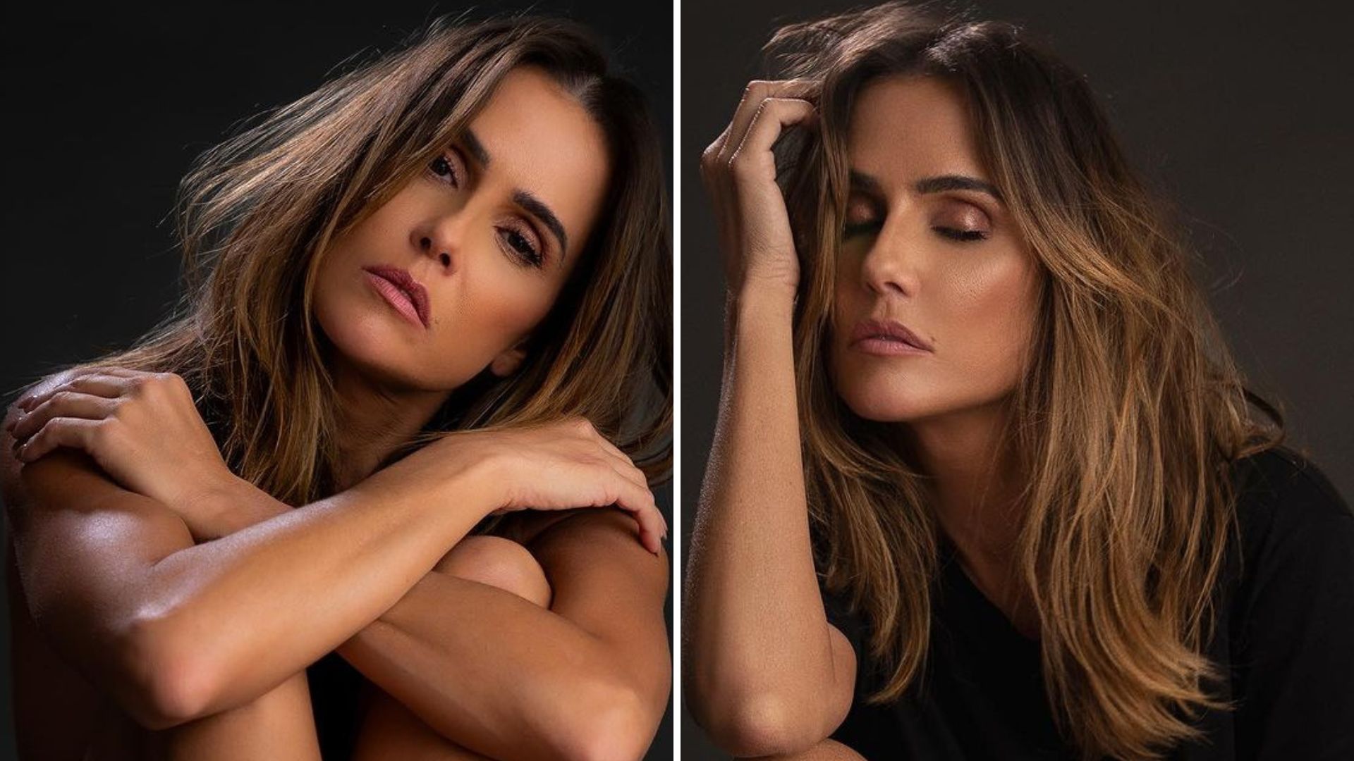 Só de blusa, Deborah Secco quase mostra demais em cliques picantes: “Sem palavras”