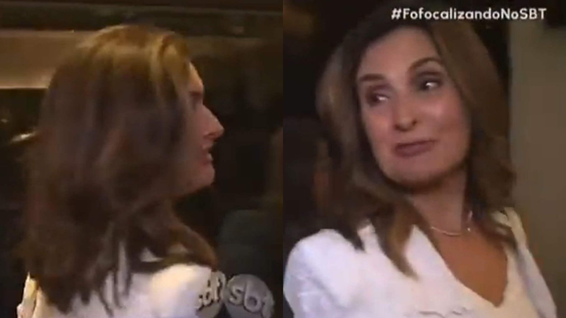 Fátima Bernardes nega entrevista para repórter do SBT e gera climão: “Não dá”