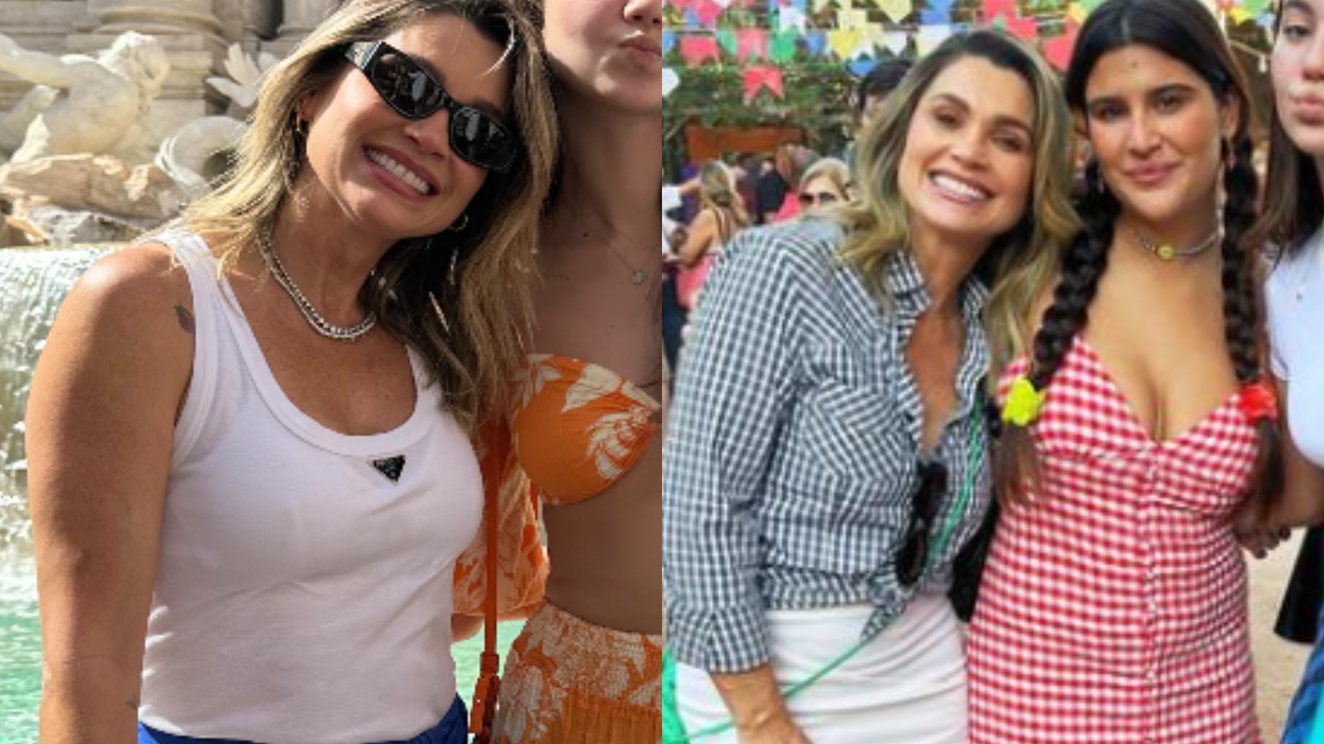 Estilosa e madura: Filha caçula de Flávia Alessandra já está maior que a mãe