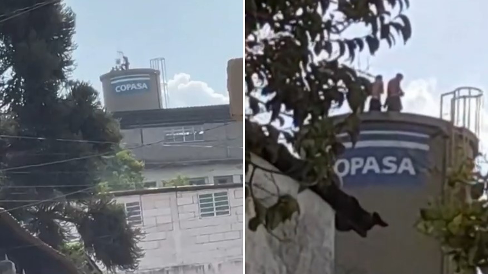 Jovens são flagrados nadando em caixa d’água que abastece bairro: “Gostinho diferente”