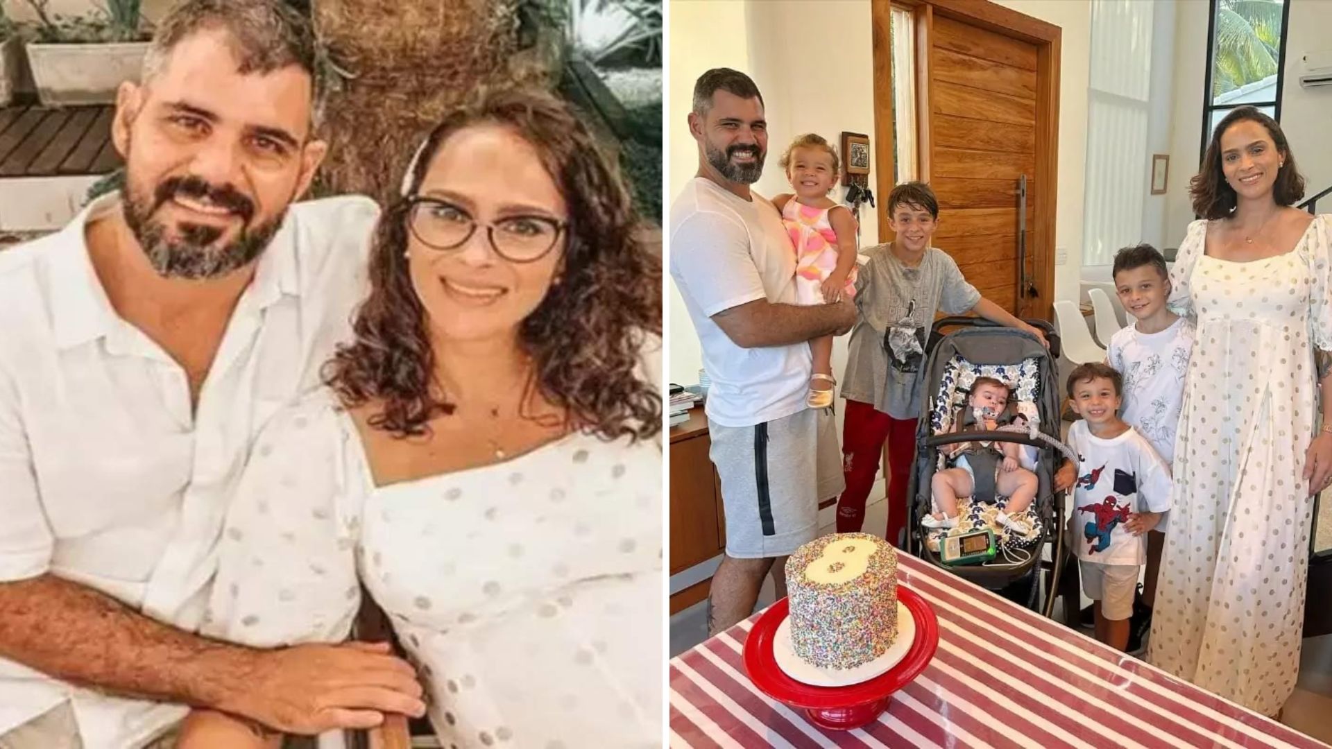 No sexto filho, descubra como Juliano Cazarré e esposa não conseguem ‘fechar a fábrica’