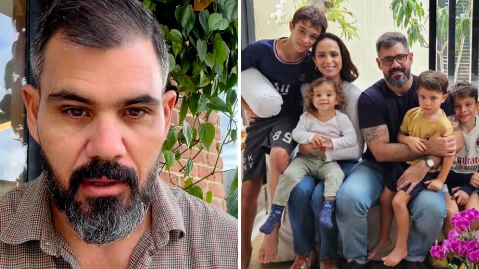 Juliano Cazarré rebate críticas ao anunciar sexto filho: “Declínio moral”