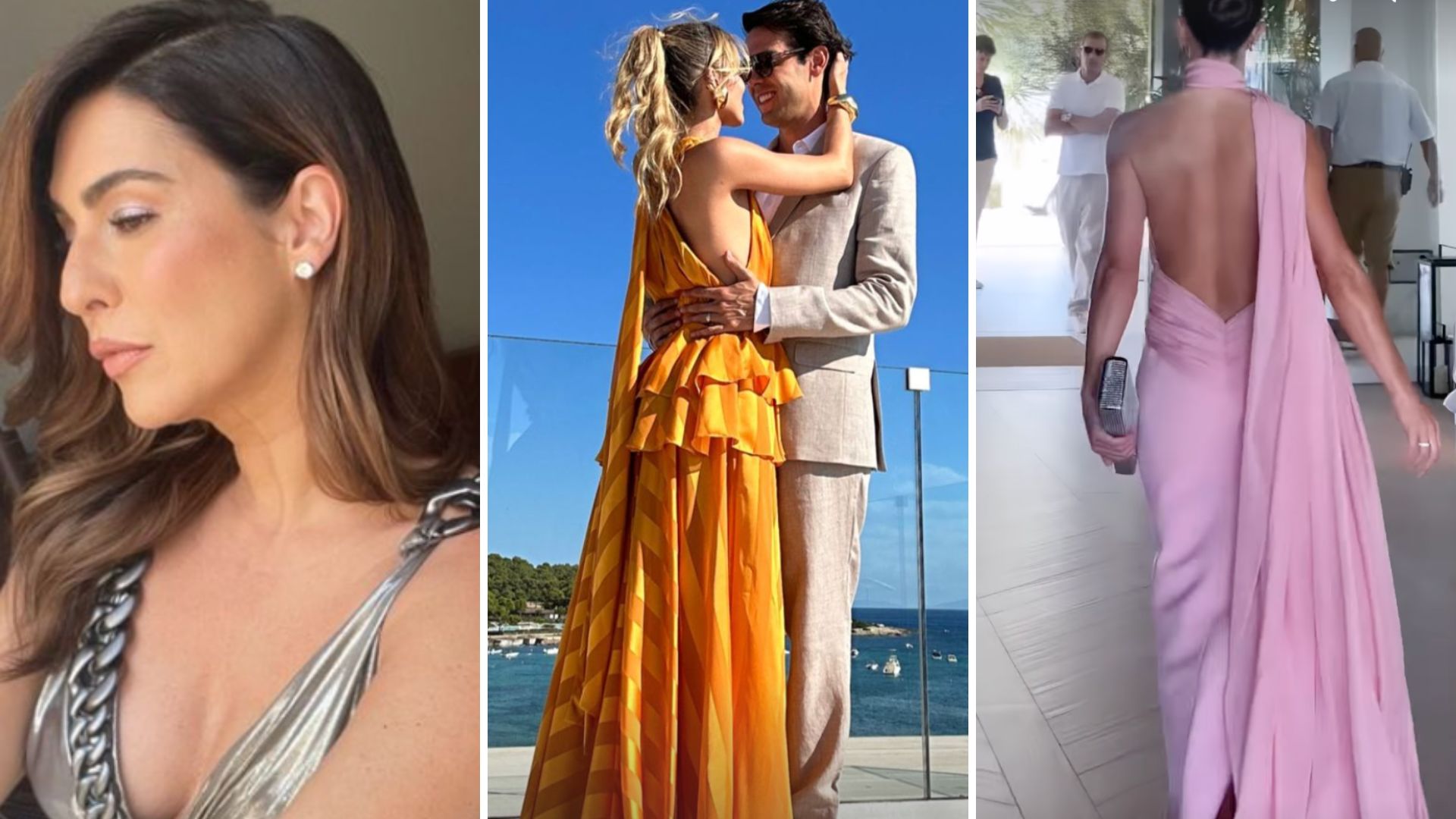 Os looks luxuosos dos famosos no casamento de Ronaldo em Ibiza, na Espanha