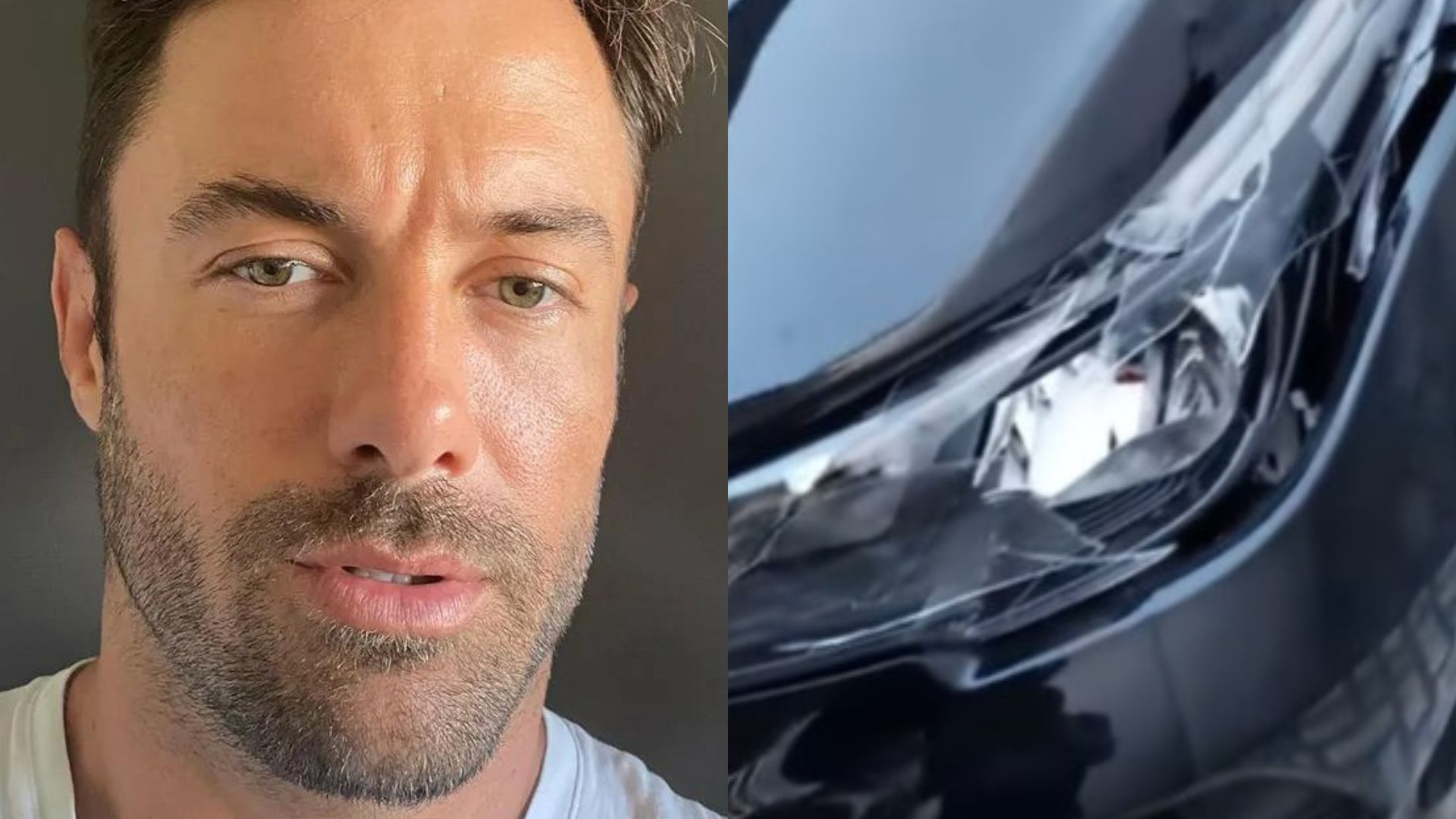 Motorista que atropelou Kayky Brito choca ao mostrar carro detonado após acidente