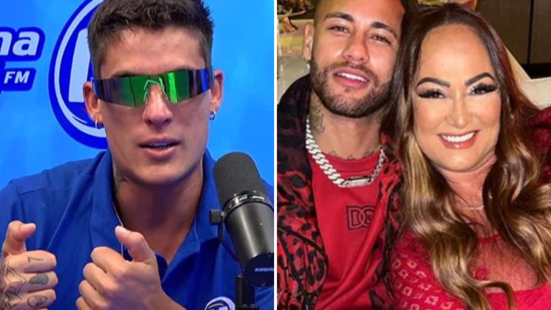 Caos! Ex da mãe de Neymar surge alterado e imundo em entrevista: “Ela ainda me ama”