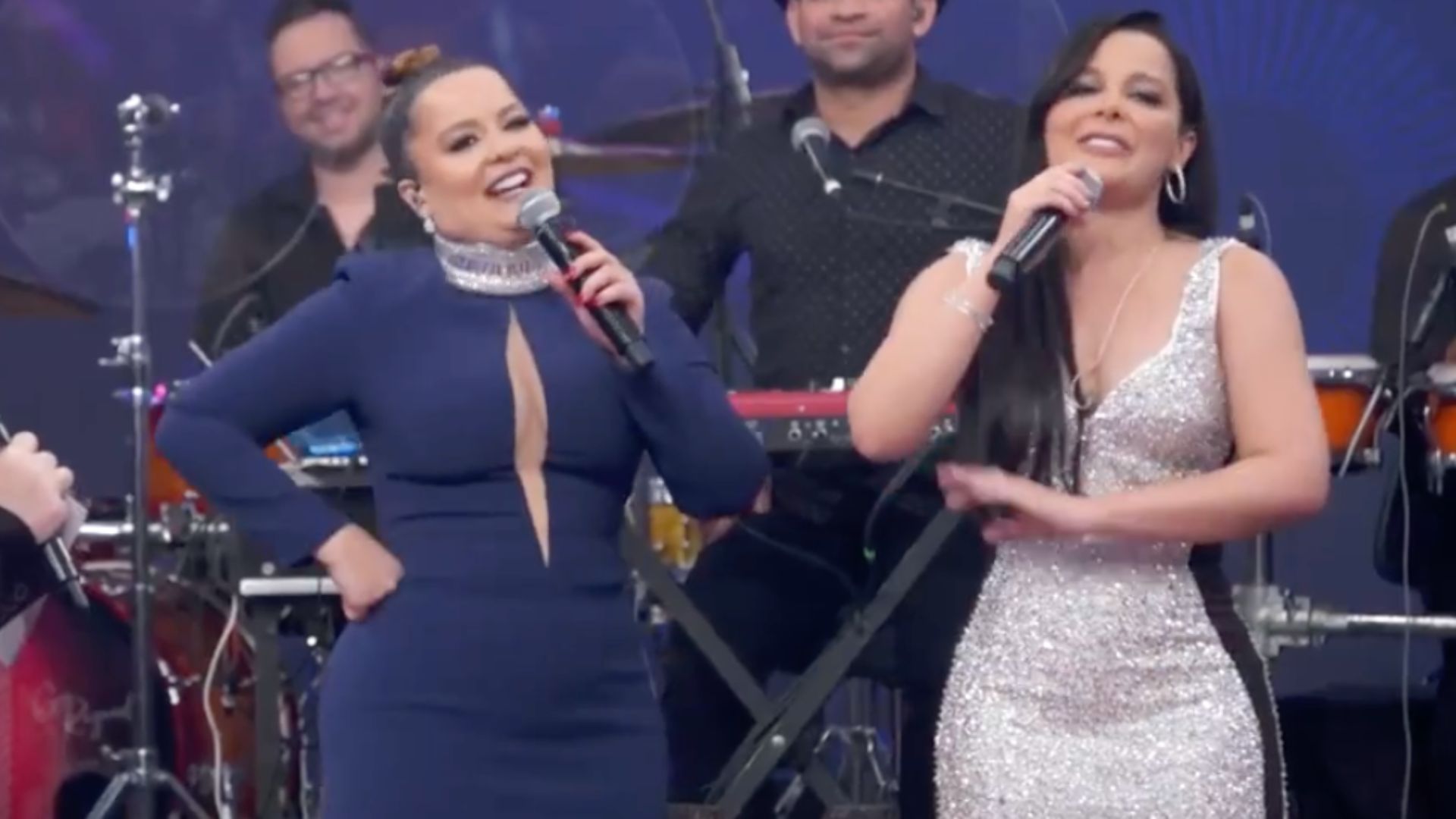 No ‘Altas Horas’, Maiara e Maraisa apresentam os namorados para o público: “Amor”