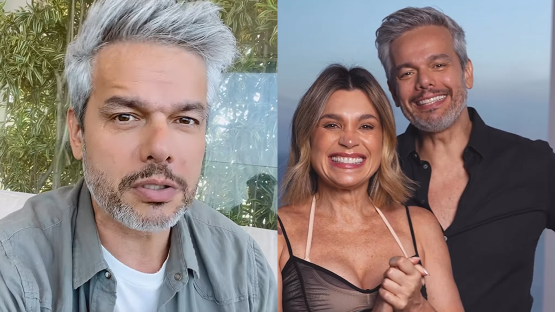 Otaviano Costa volta atrás e nega que Flávia Alessandra faça xixi nele: “Não é verdade”