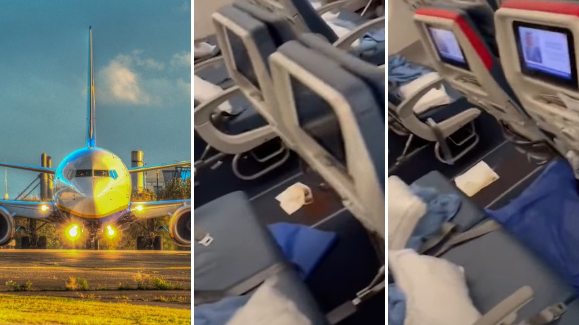 Passageiro tem ataque de diarreia por todo avião e voo é interrompido: “Risco”