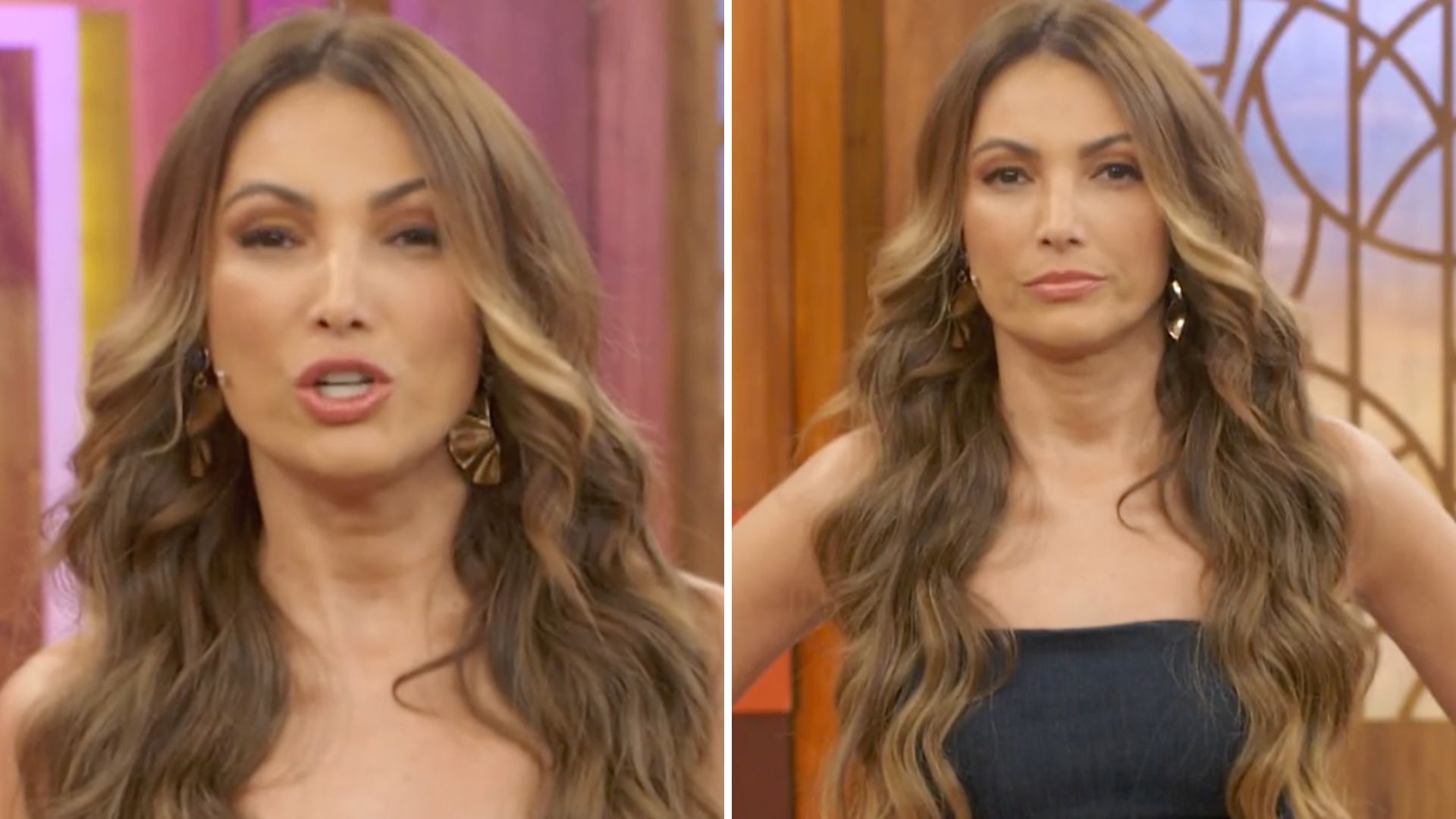 “Vou tirar”: Patrícia Poeta ironiza vestido escolhido para apresentar o ‘Encontro’