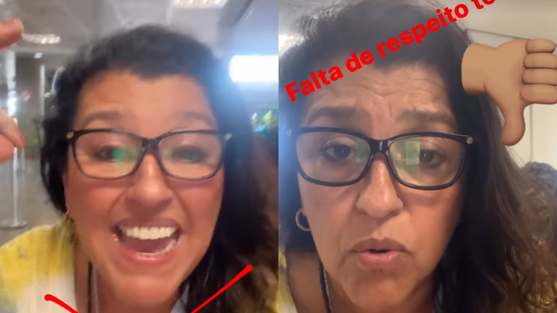 Regina Casé ataca companhia aérea ao ser passada para trás: “Desrespeito comigo”