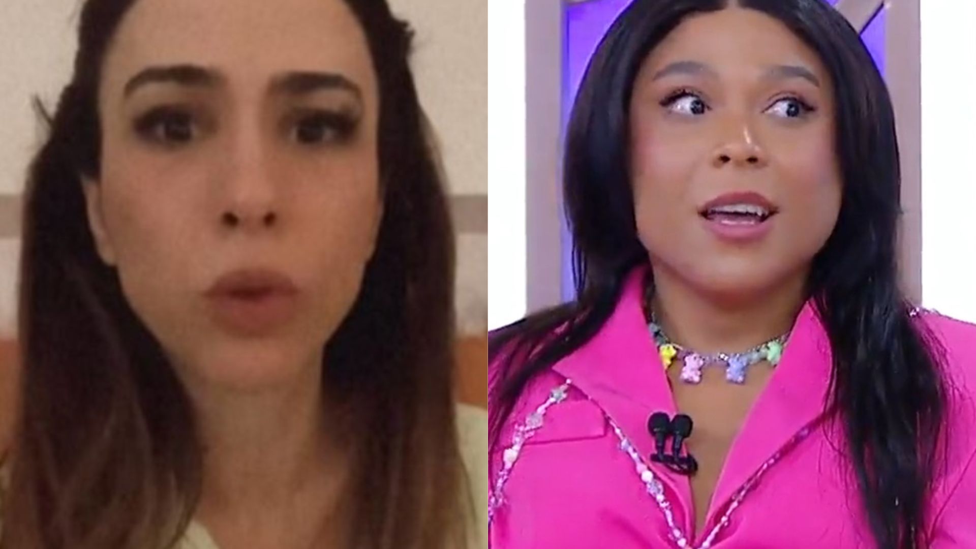 Treta entre Tatá Werneck e Blogueirinha causa alvoroço na web: “Deu um tapa”